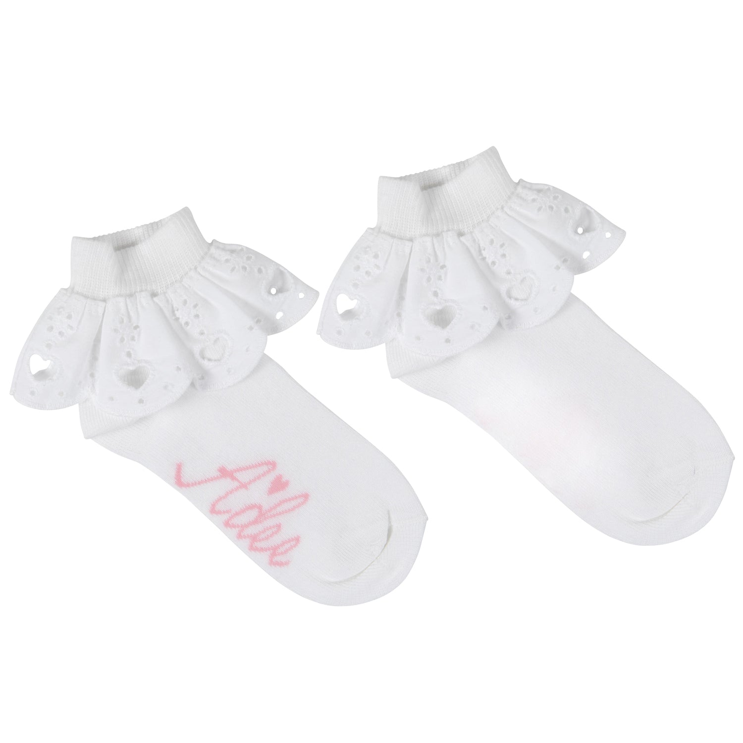 White Broderie Ankle Socks