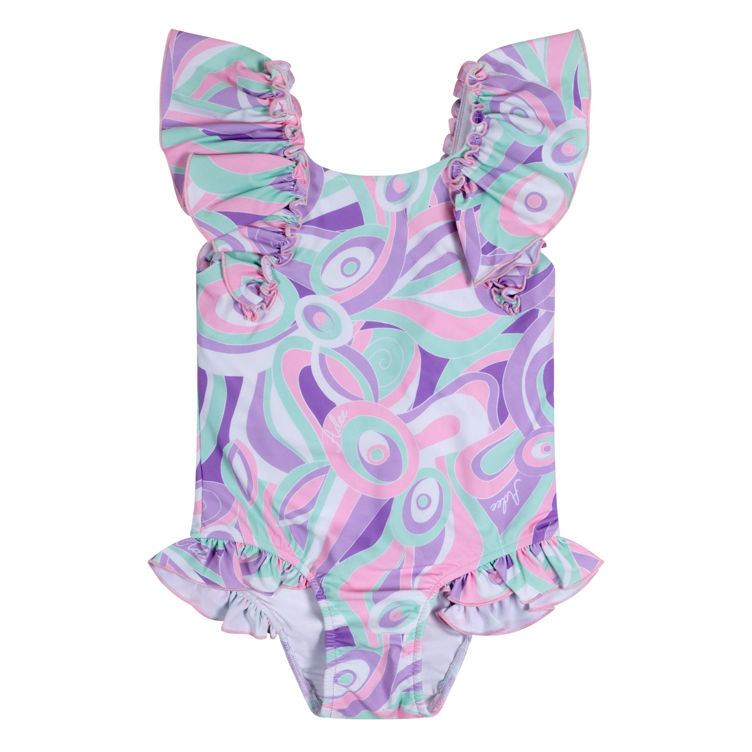 Lilac Pastel Print Swimsuit