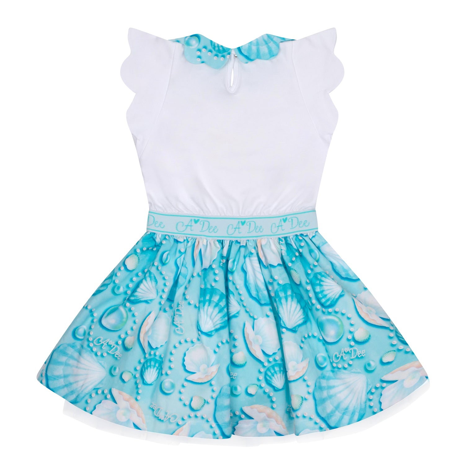 Aruba Blue Shell Print Dress
