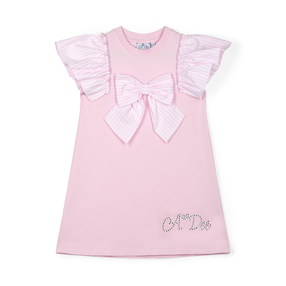 Hydrangea Pink Bow Dress