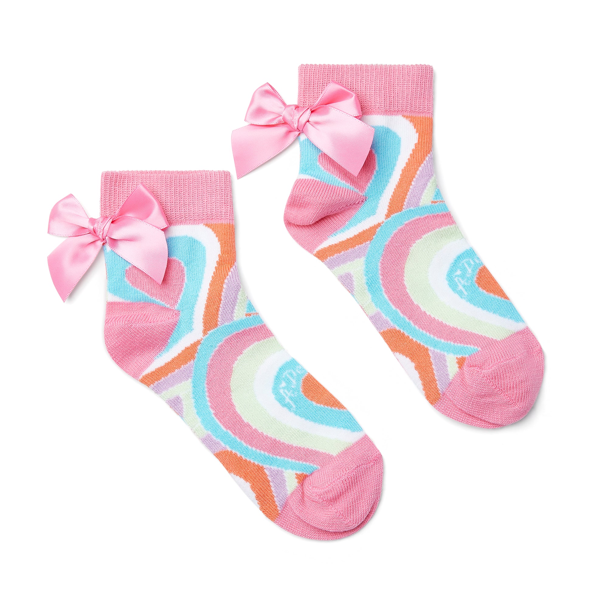 Pop Heart Patterned Ankle Sock