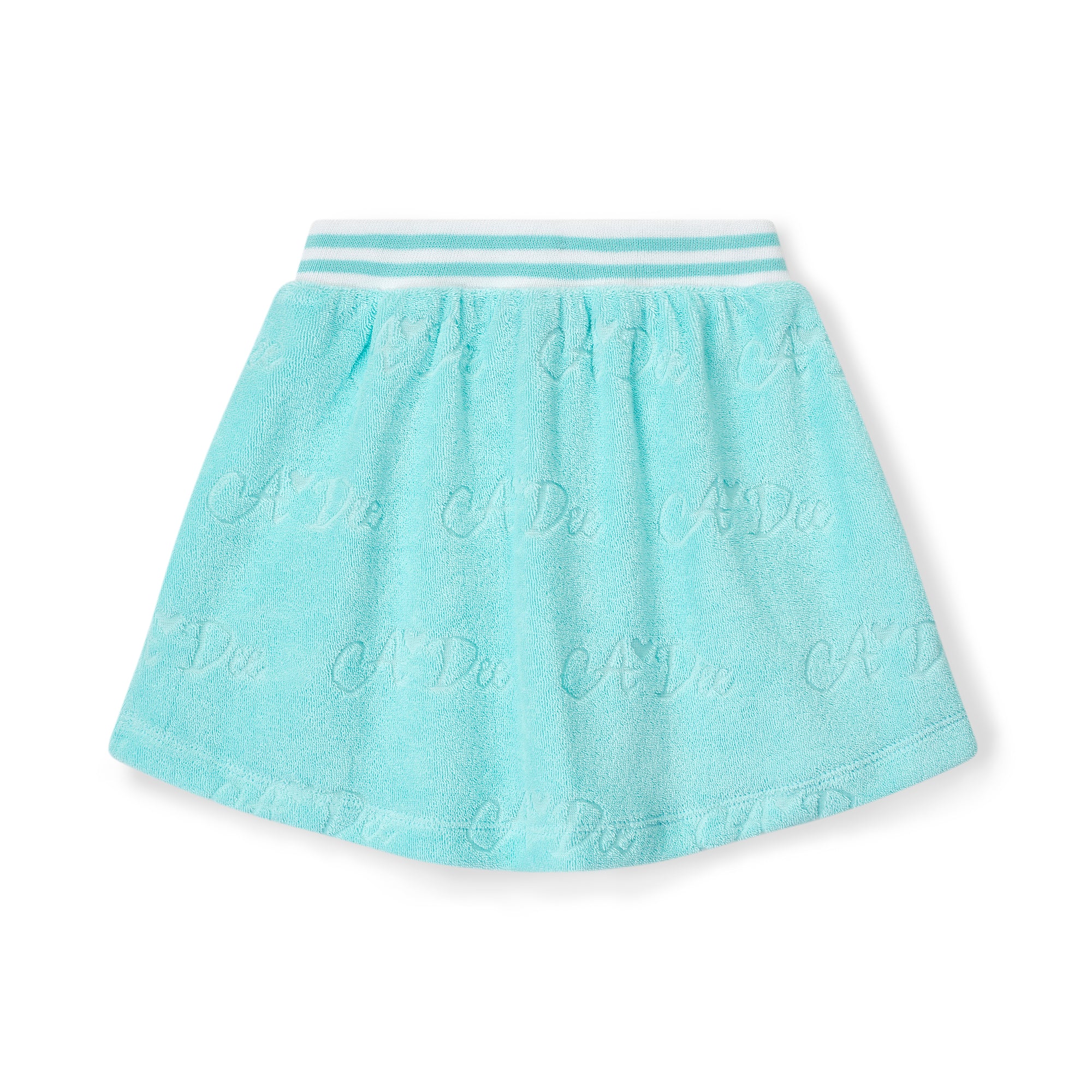 Turquoise Towelling Skirt Set