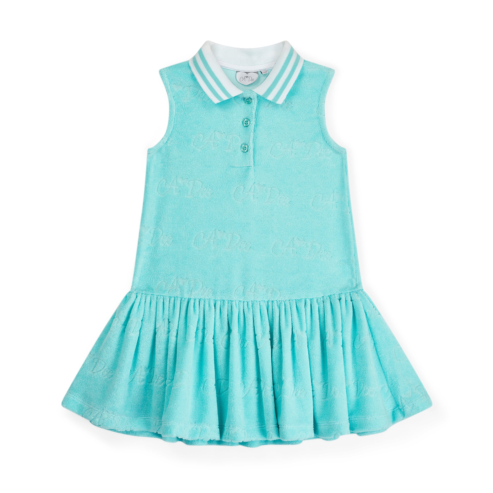 Turquoise Towelling Tennis Dress