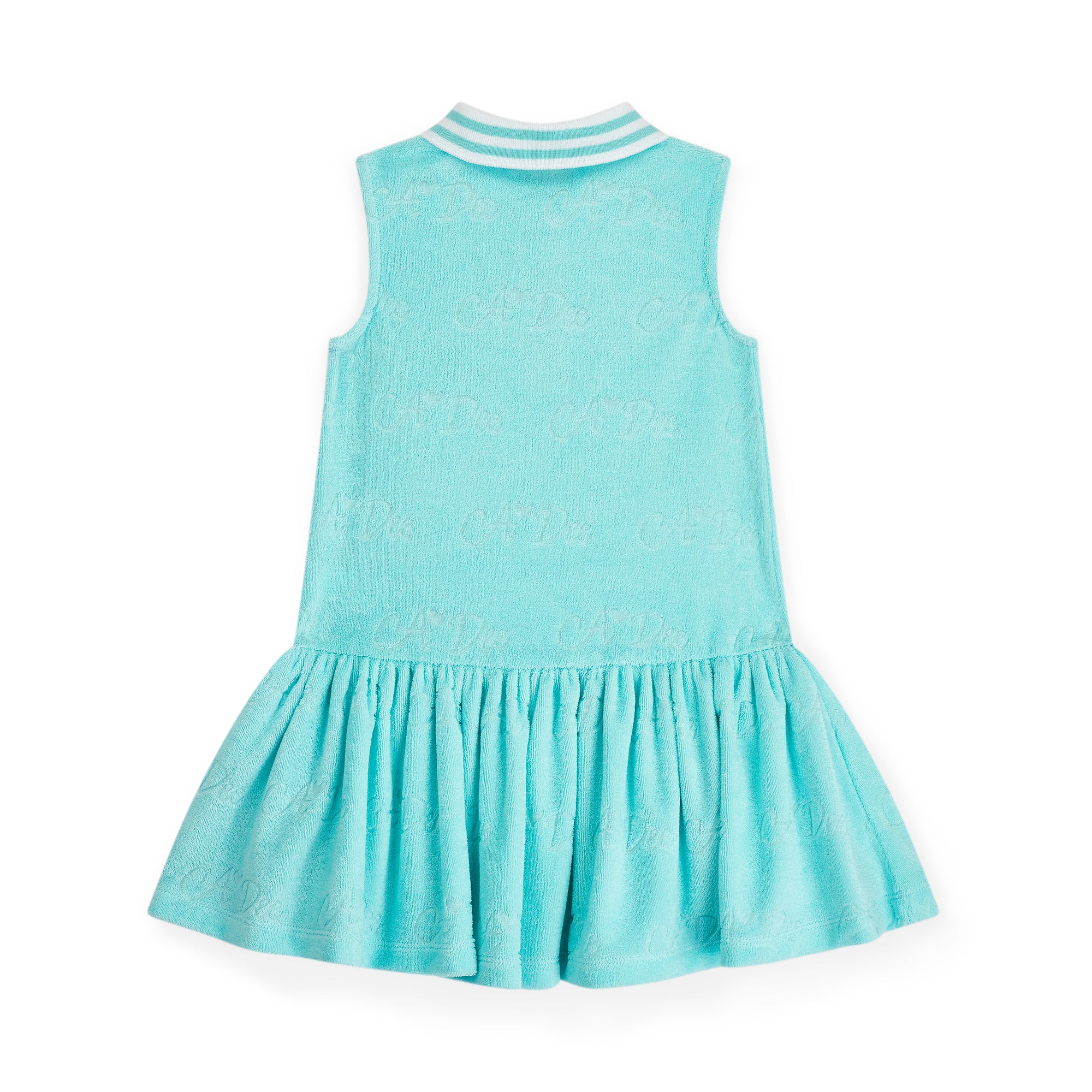 Turquoise Towelling Tennis Dress