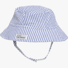 Blue & White Stripe Bucket Hat