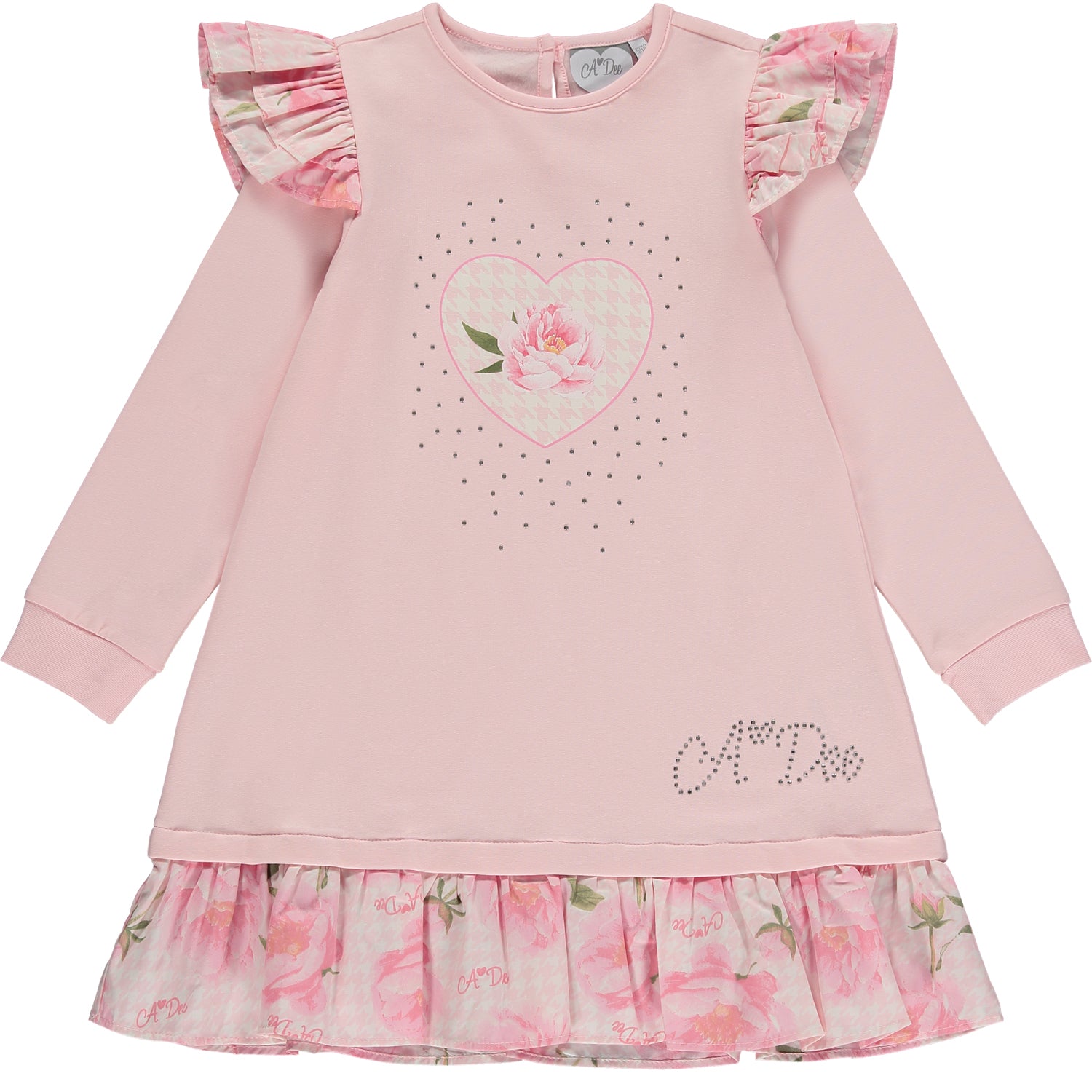 Girls pink best sale sweater dress