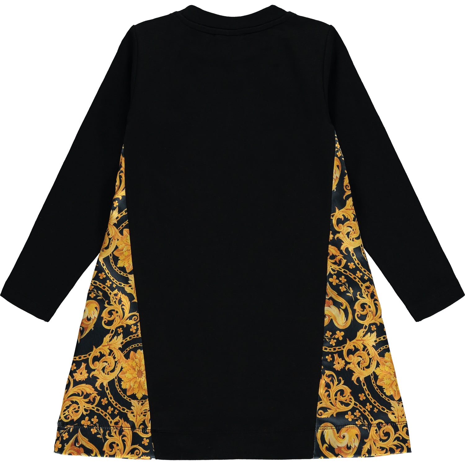 Versace DRESS BAROQUE KIDS SETA - Shirt dress - black/gold/black