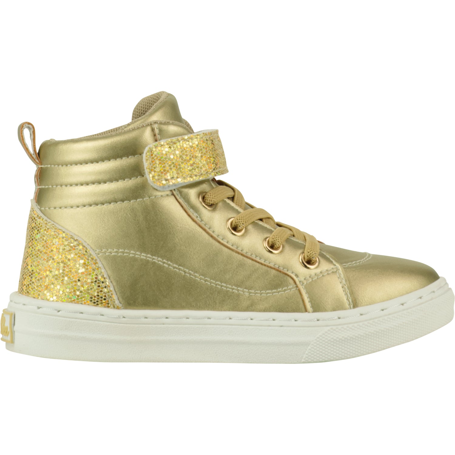 Gold High Top Trainers