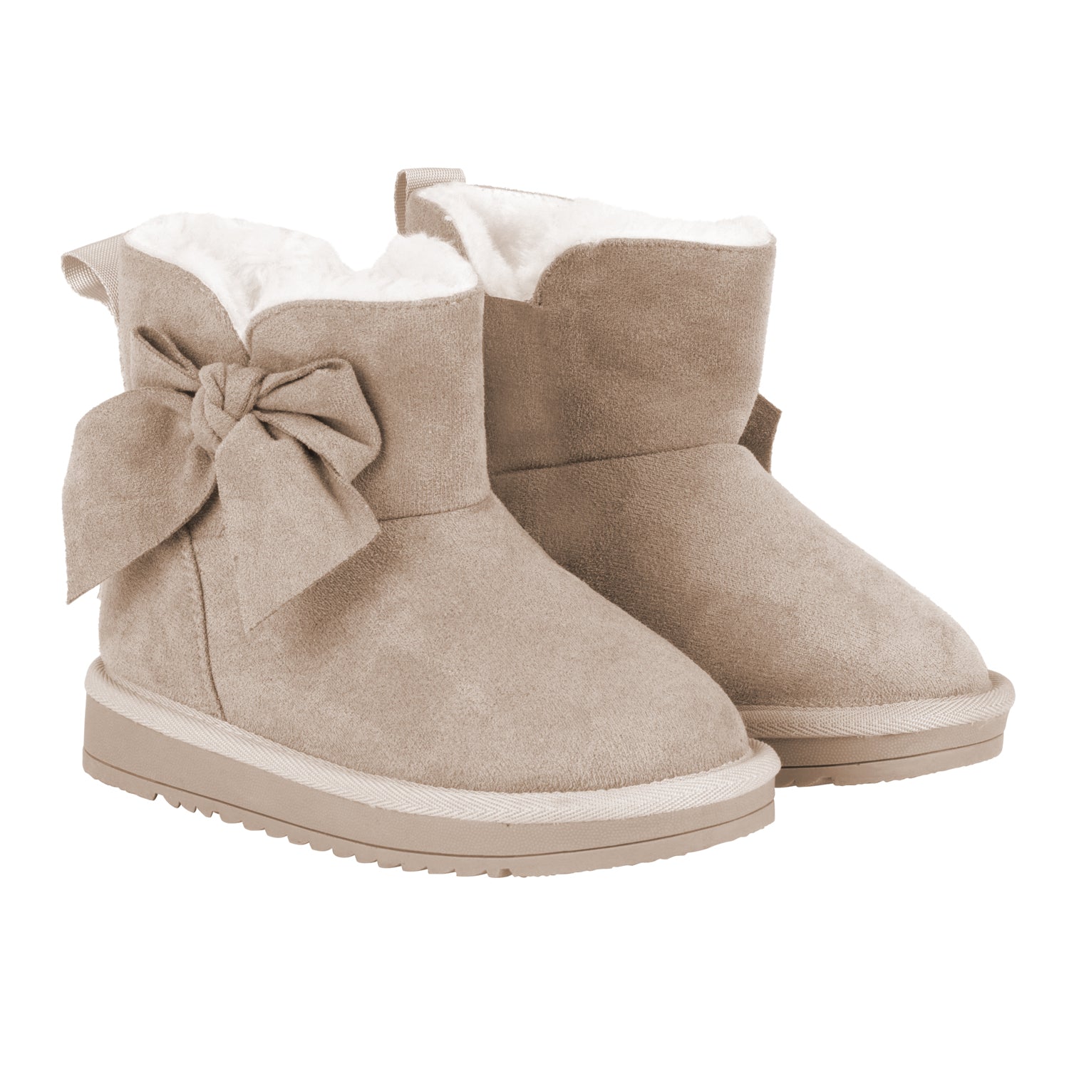 Beige Bow Ugg Boot