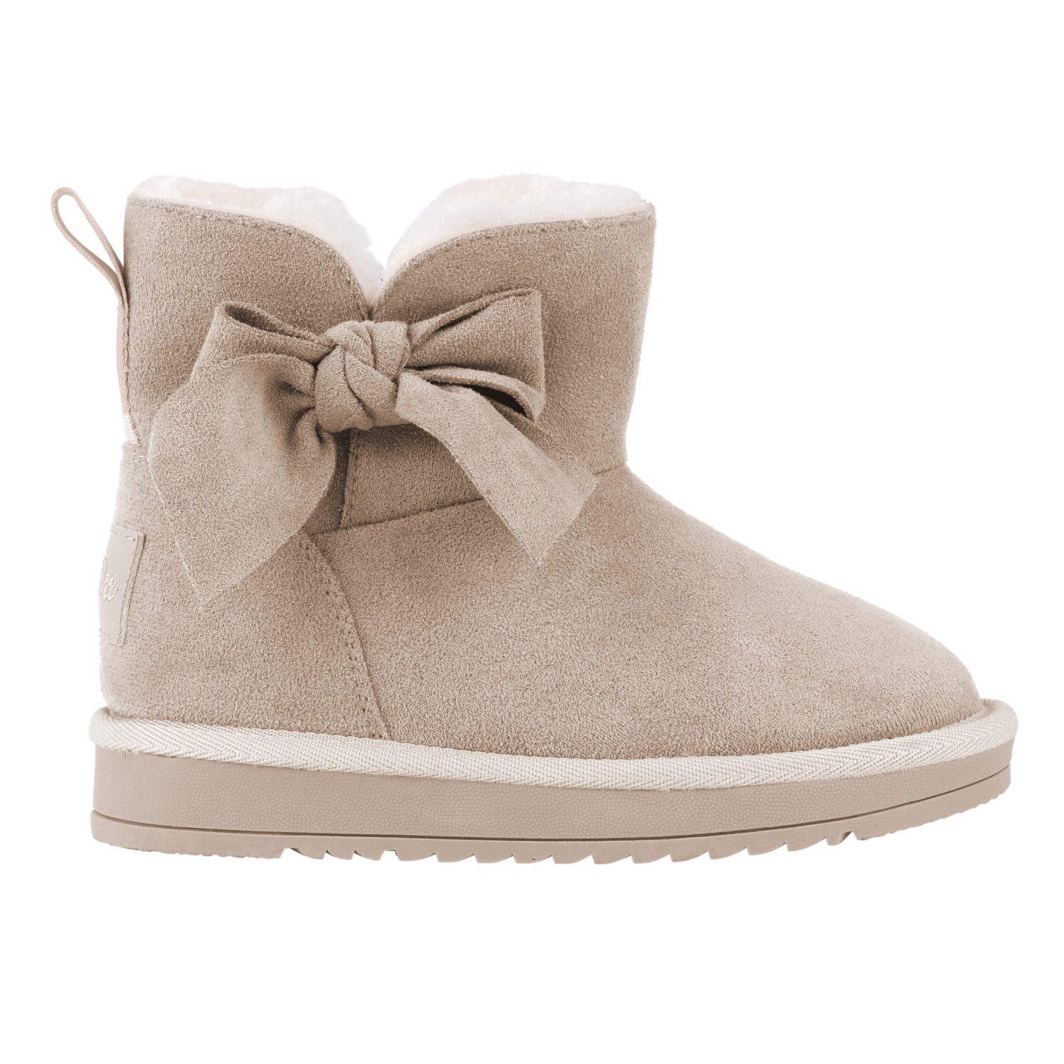 Beige Bow Ugg Boot