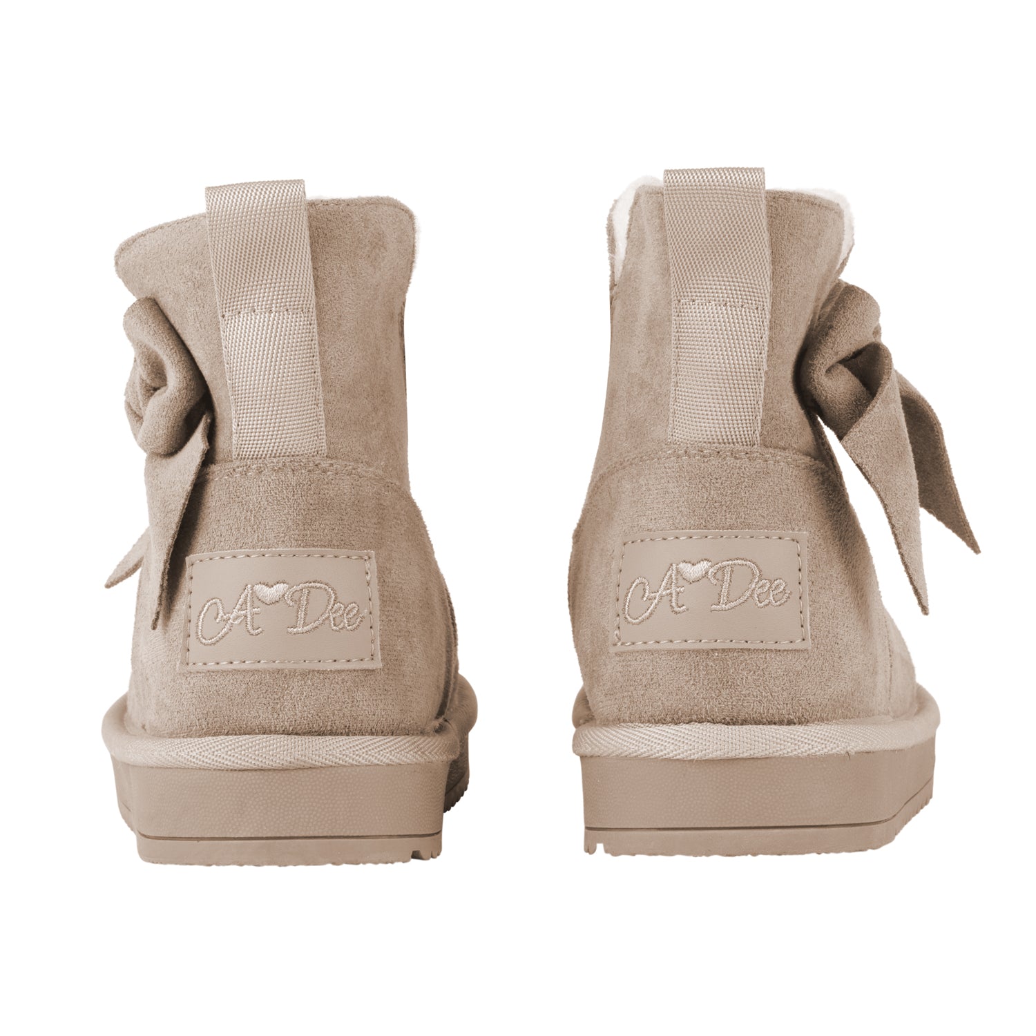 Beige Bow Ugg Boot