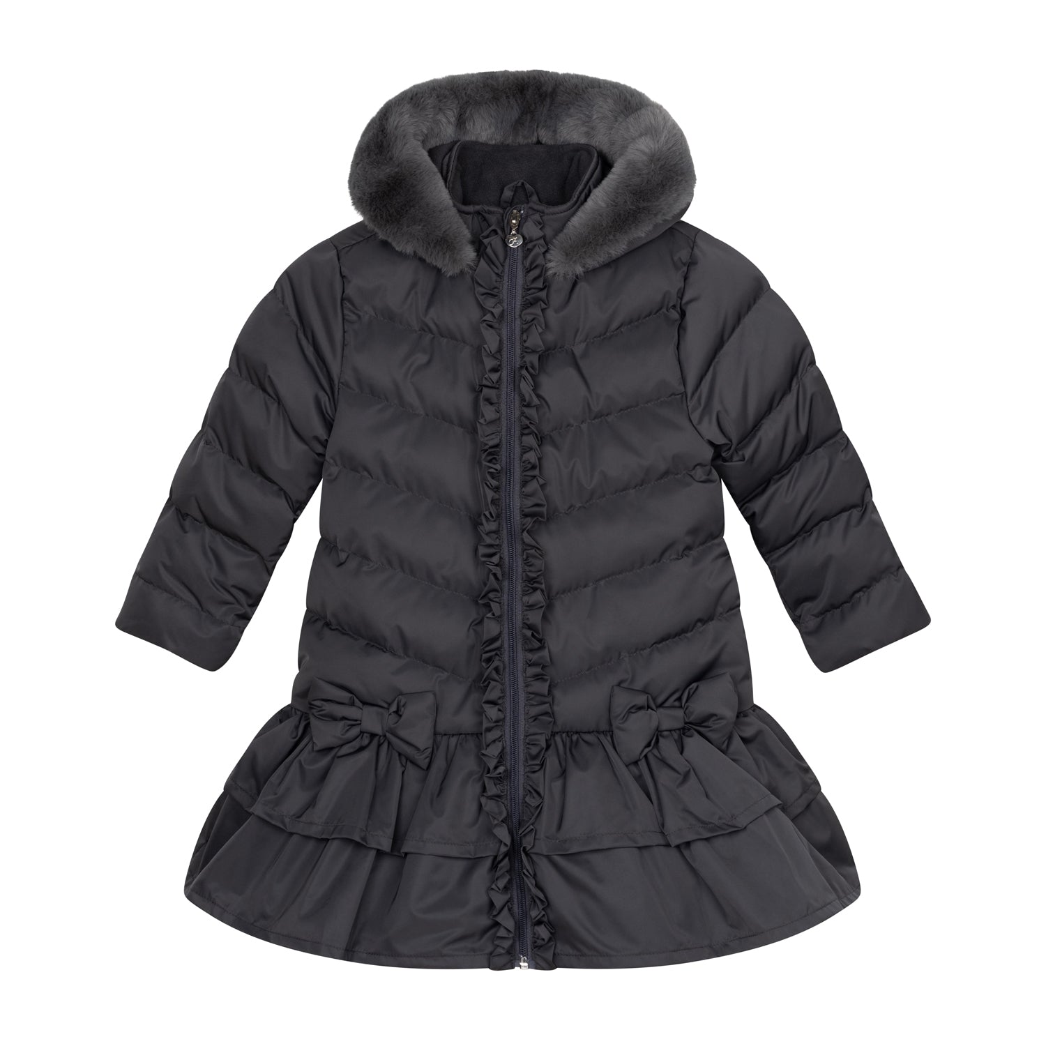 Grey Padded School Coat