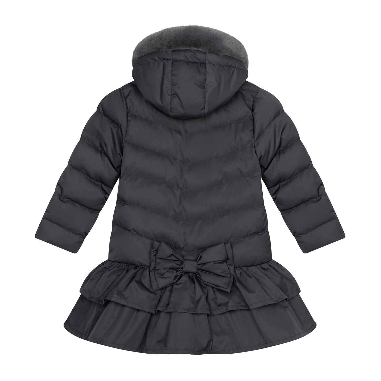 Grey Padded School Coat