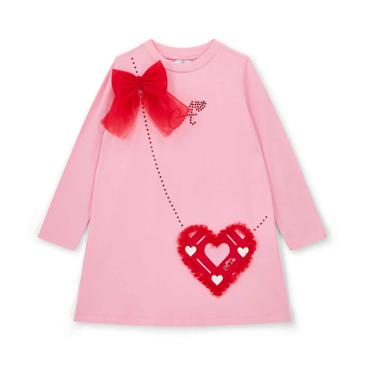 Pink Jersey Handbag Dress