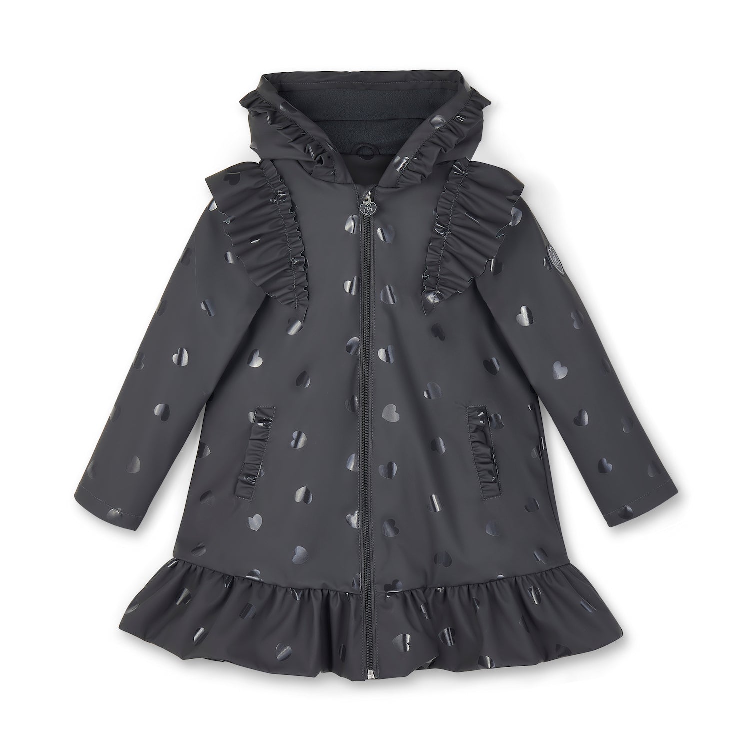 Dark Grey School Raincoat