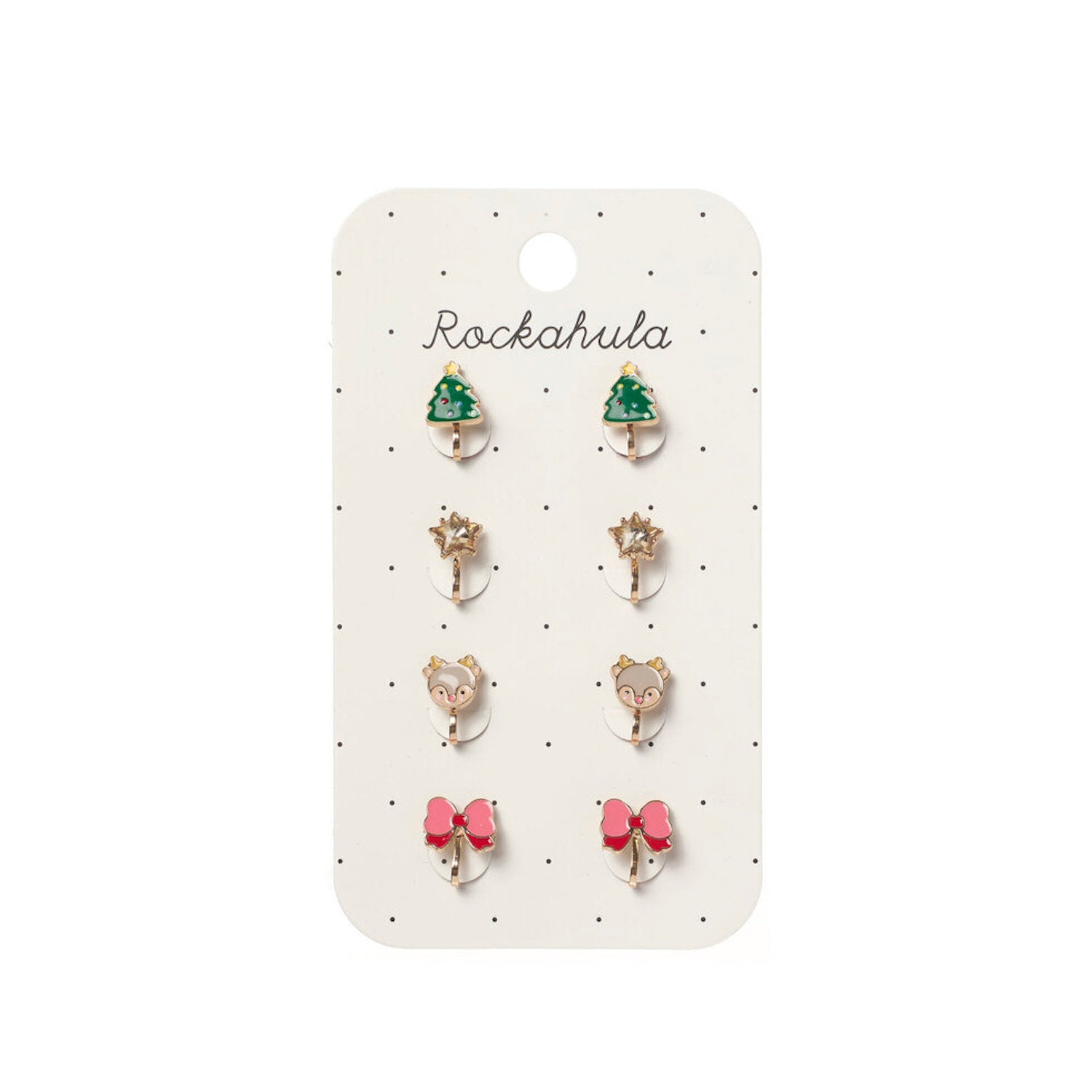 Jolly Christmas Clip On Earings