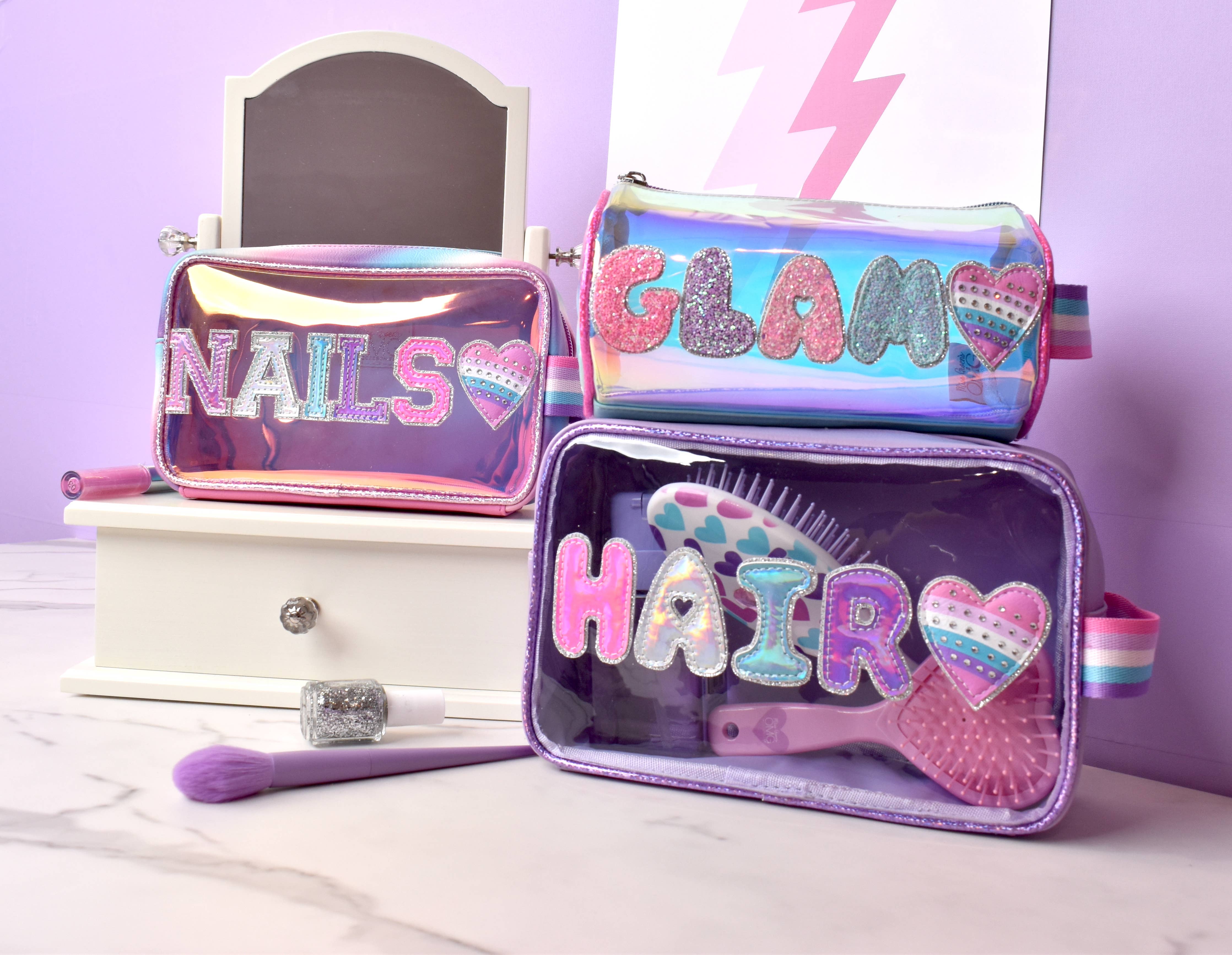 'Hair' Purple Peekaboo Pouch