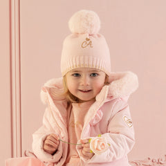 Baby Pink Pom Hat