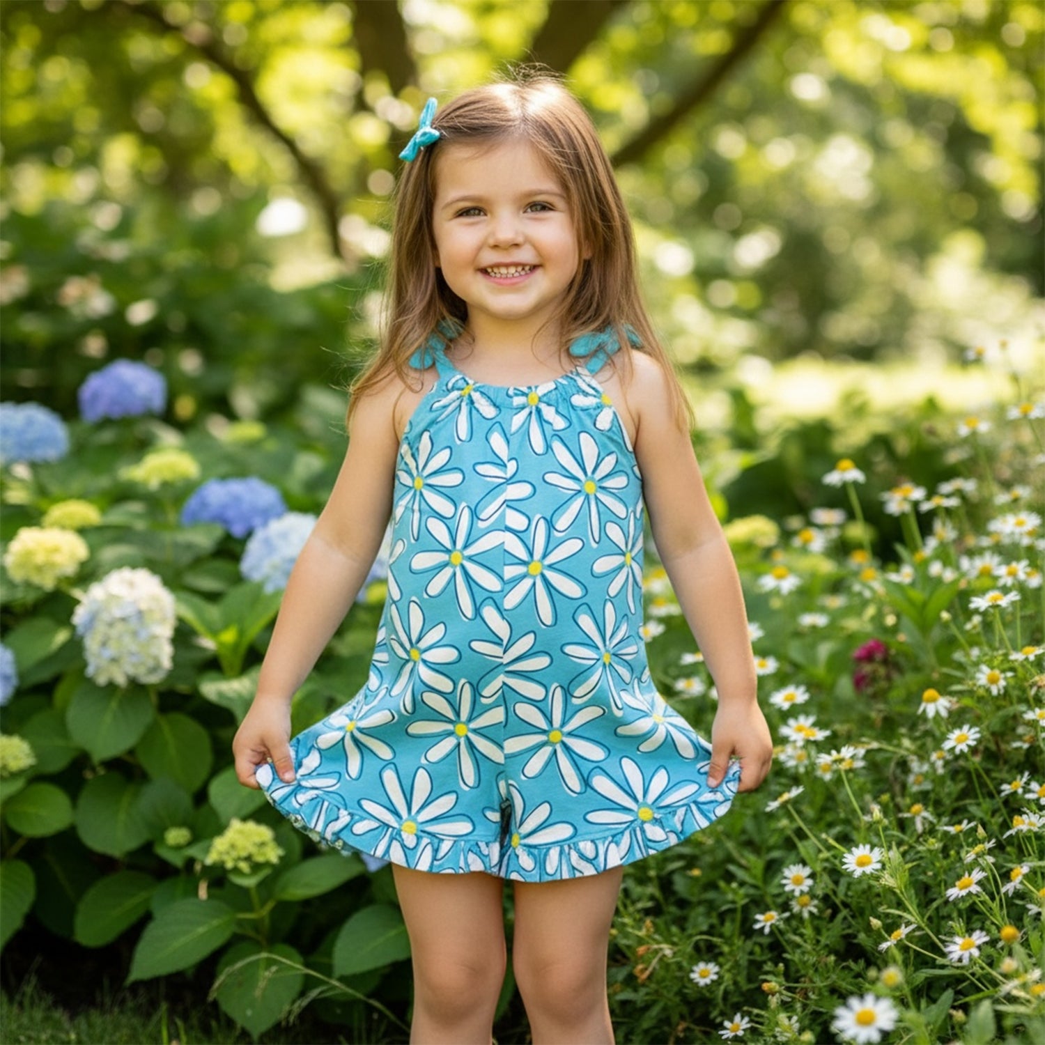 Blue Daisy Playsuit