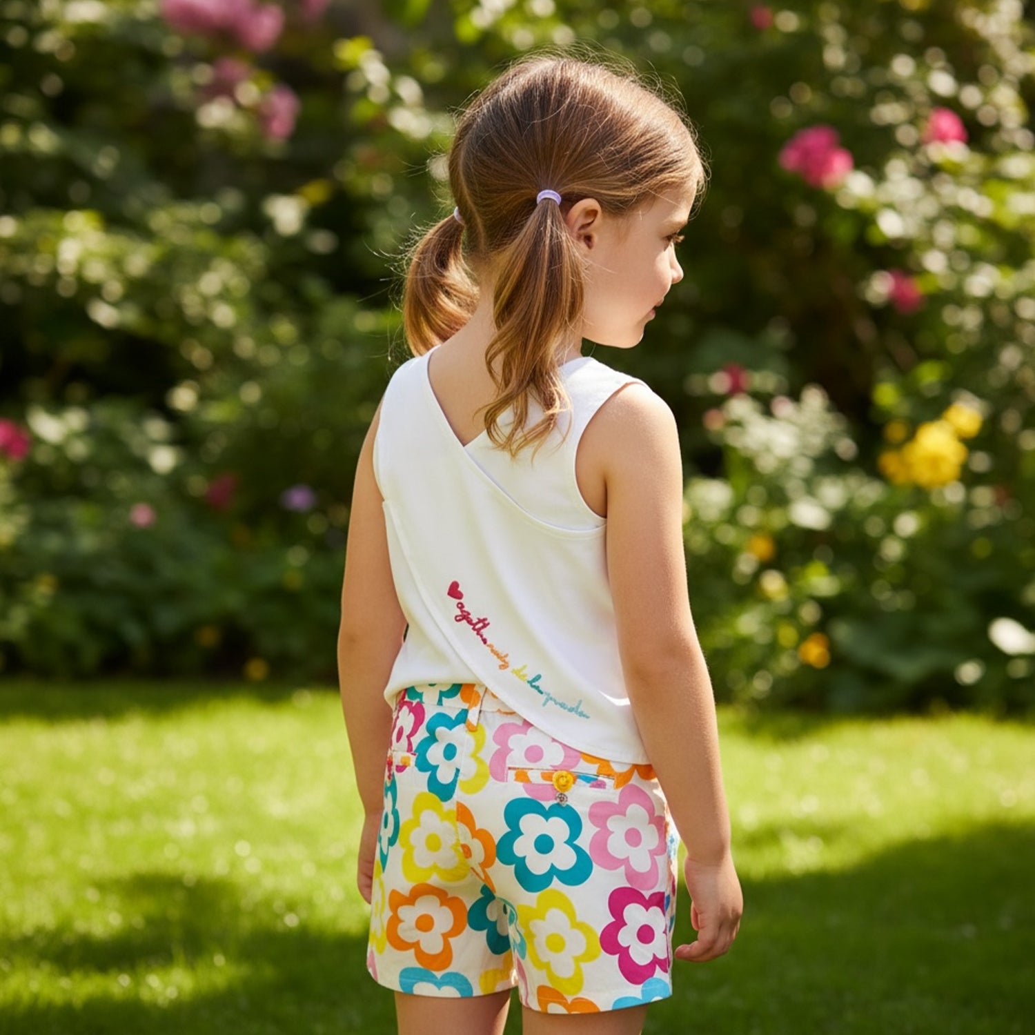 Colourful Flower Short Set
