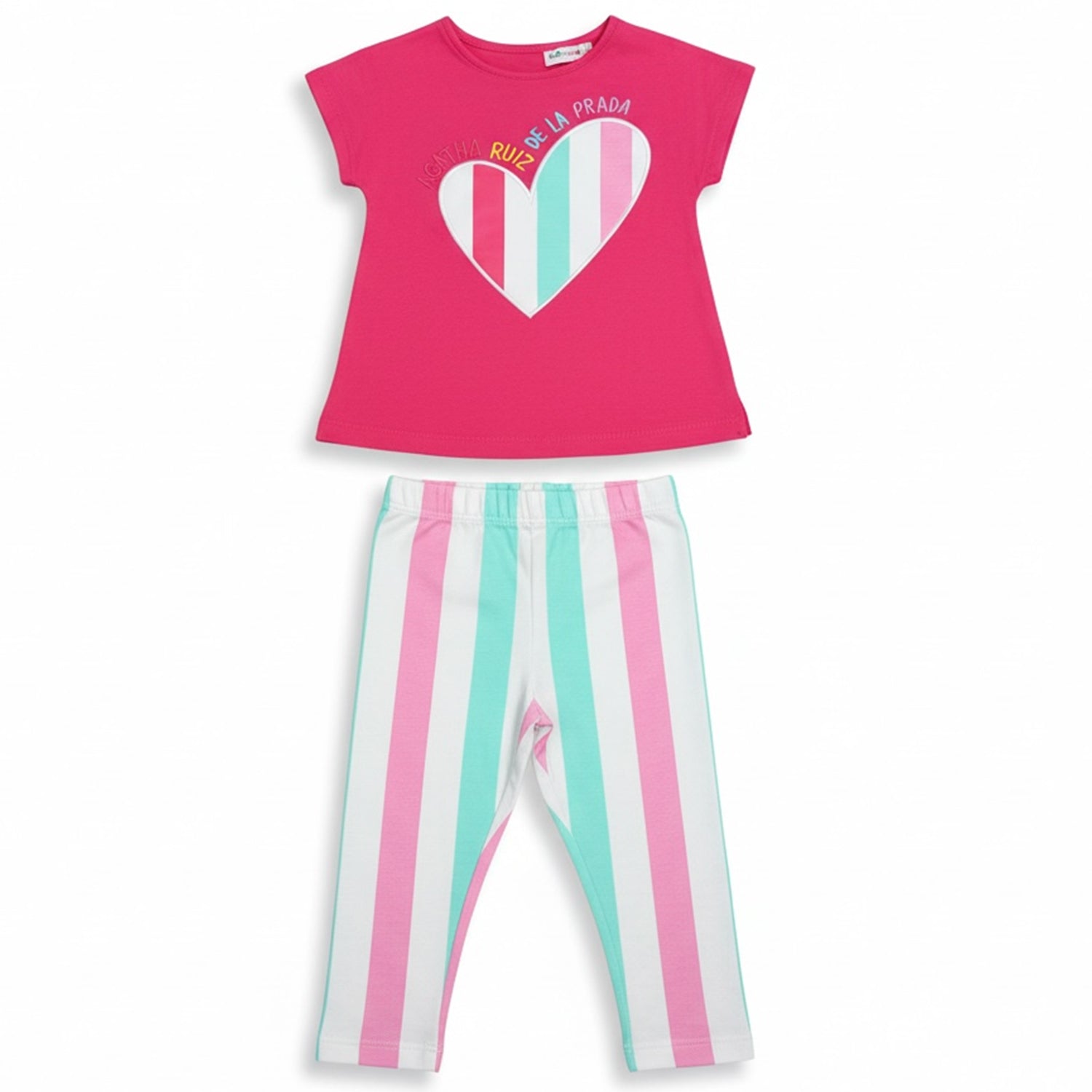 Pink Stripe Legging Set