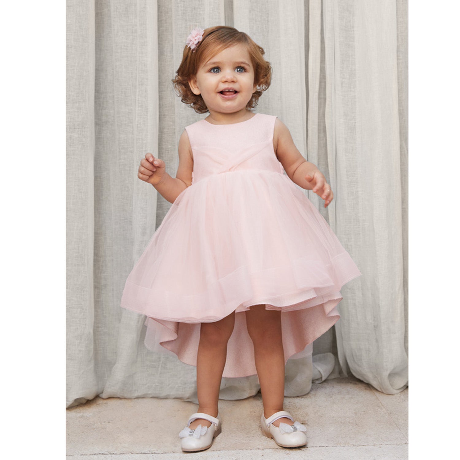 Pink tulle baby dress hotsell