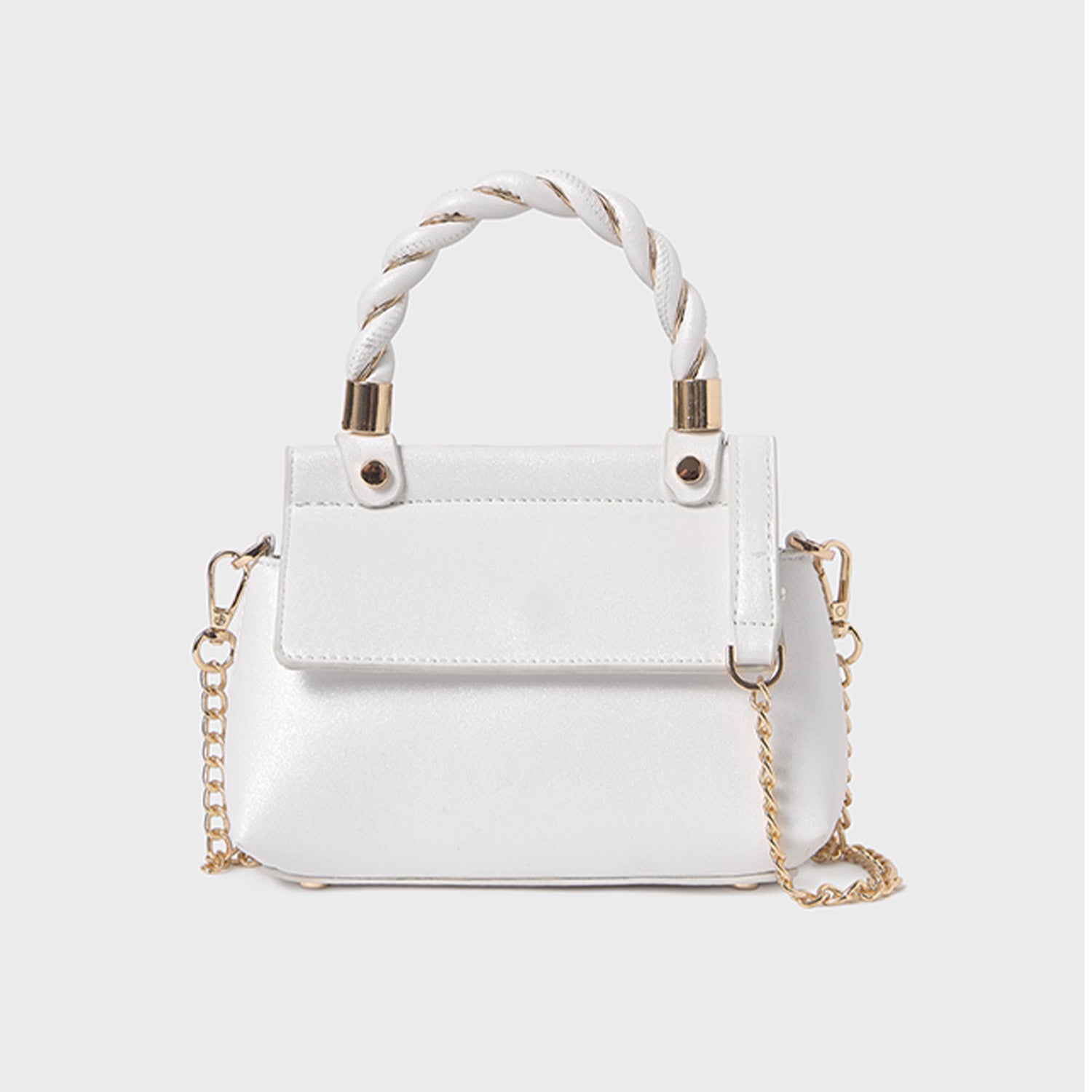 White Shimmer Handbag