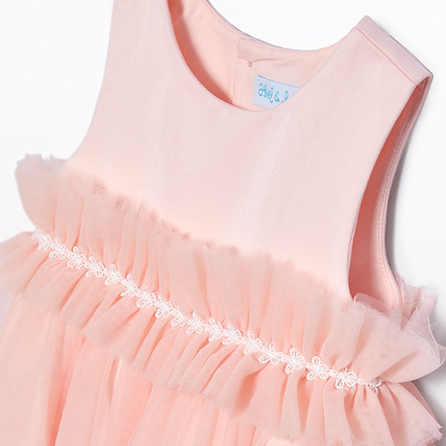 Salmon Tulle Dress