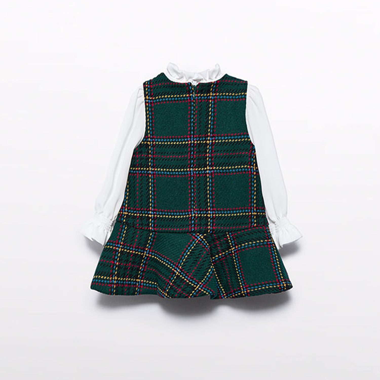 Baby GIrls Green Tartan Dress