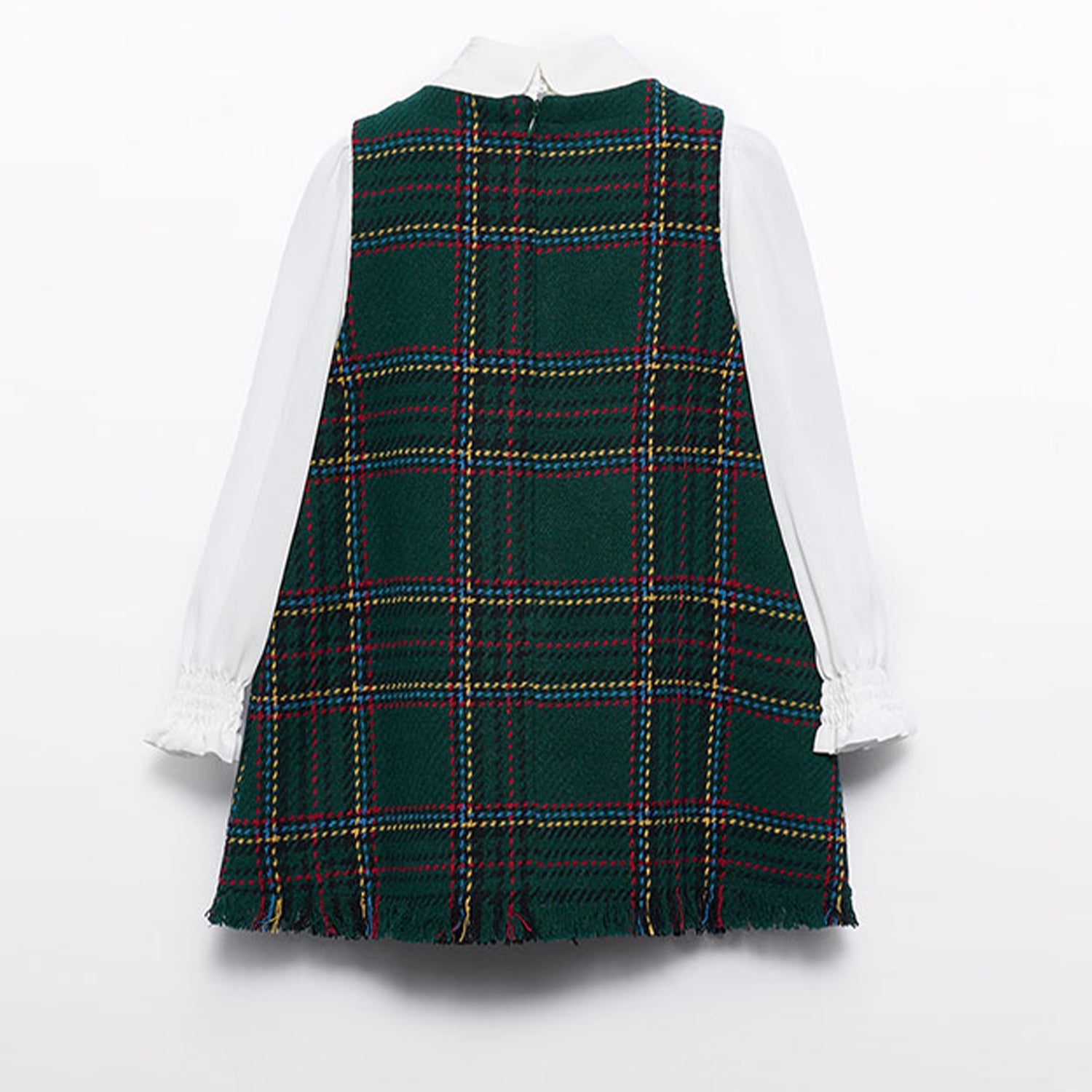 Green Tartan Pinafore Dress