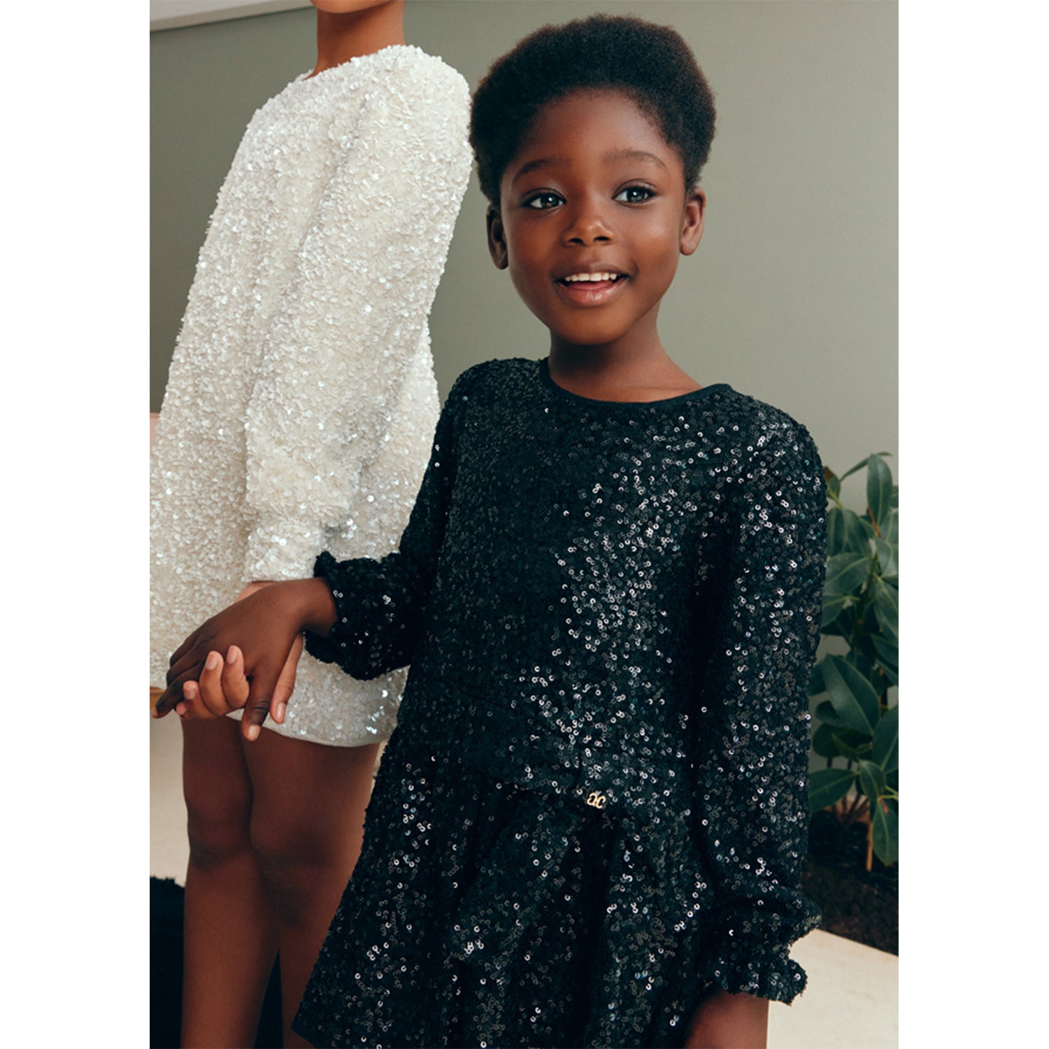 Black Sequin Dress