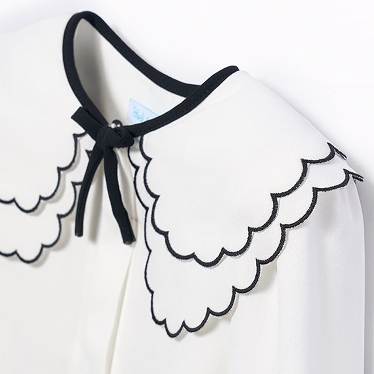 Black Trim Blouse