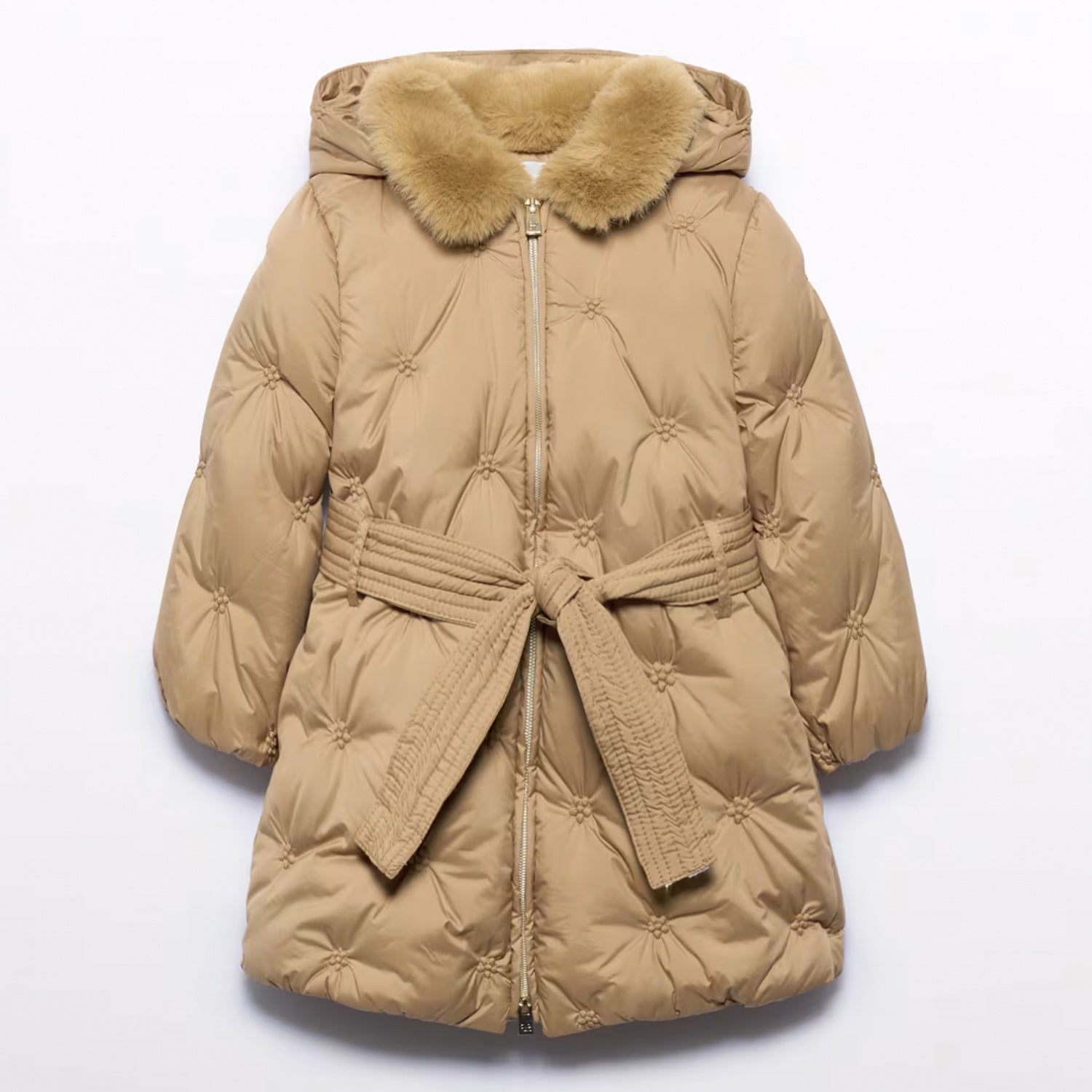 Camel Padded Coat