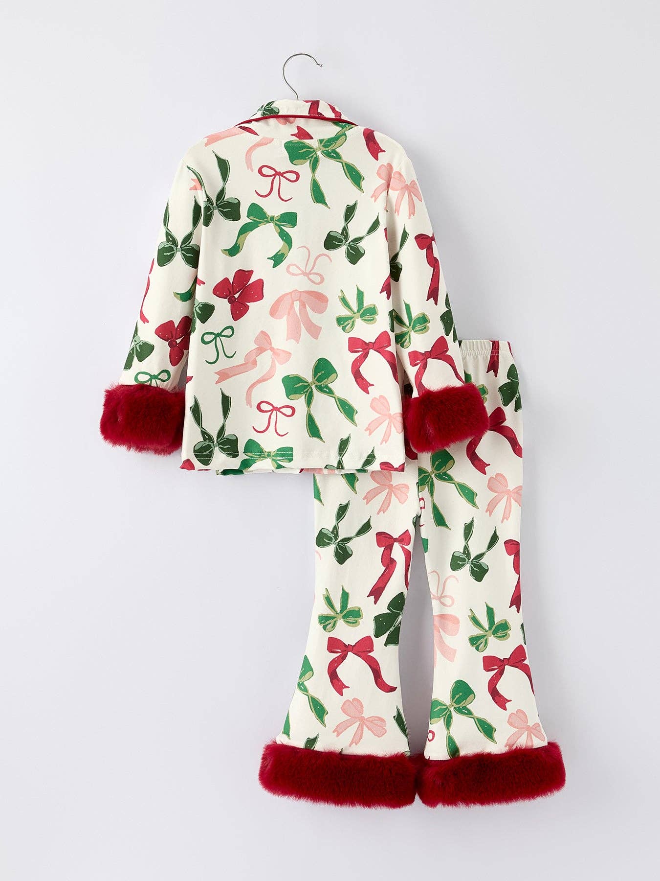 Holiday Bow Print Christmas Pyjamas Set  PRE ORDER OCT