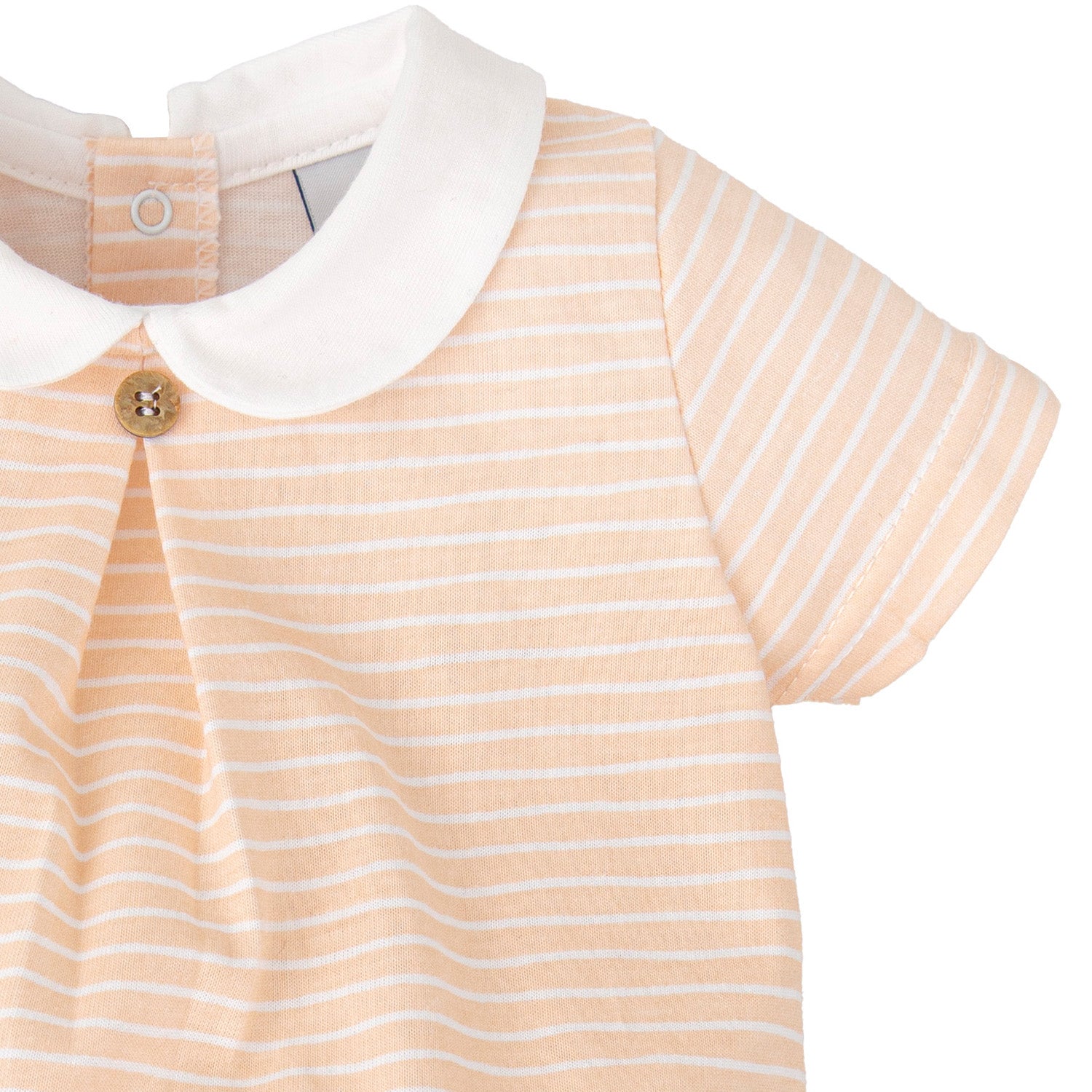 Peach Stripe Romper