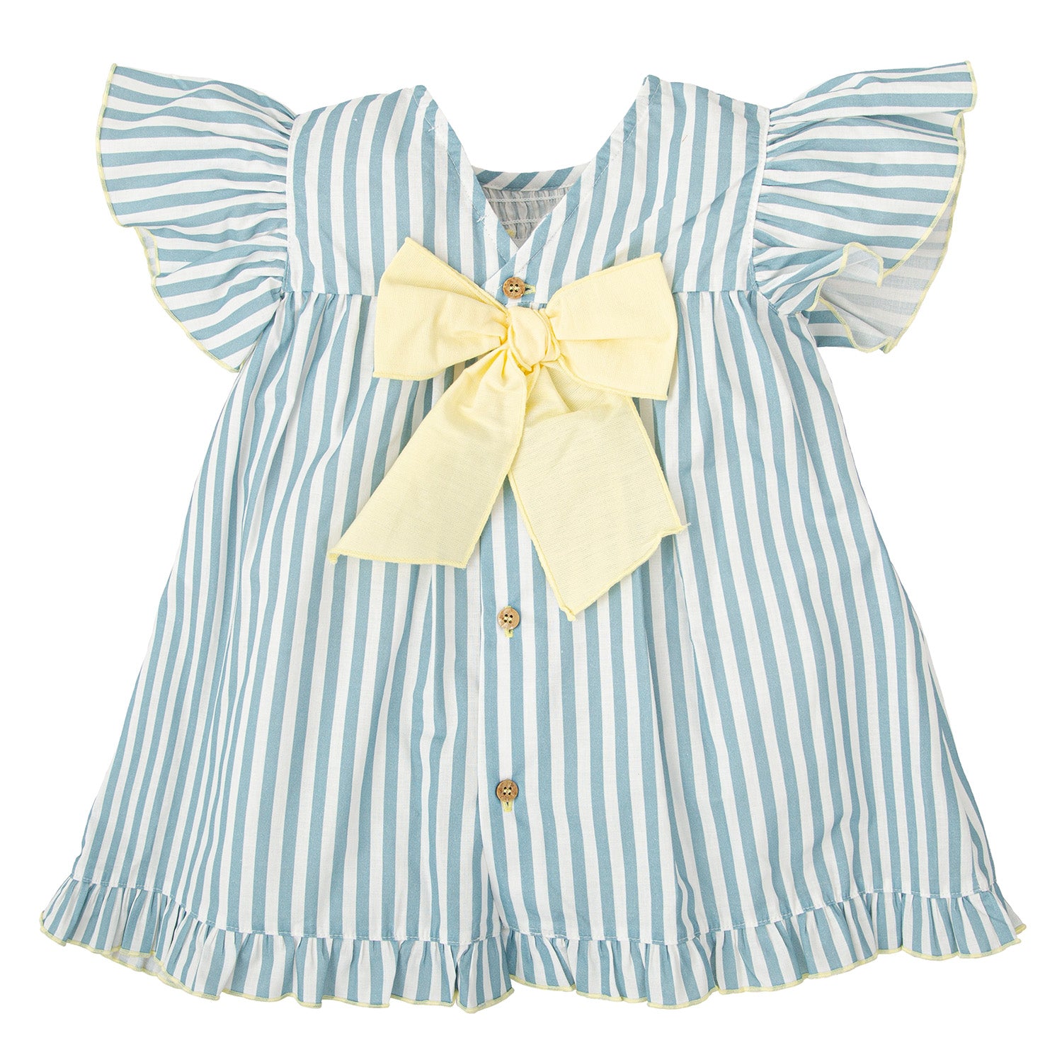 Girls Smocked Stripe Dress