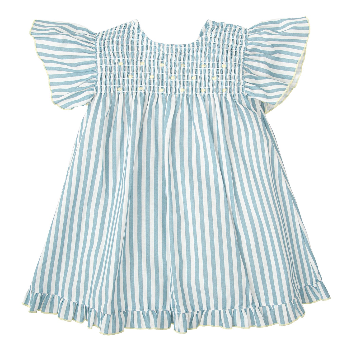 Girls Smocked Stripe Dress