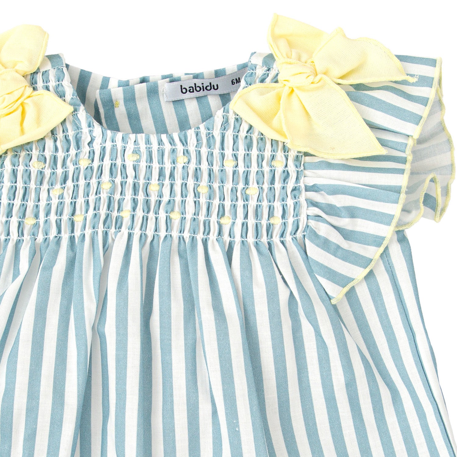 Smocked Stripe Dress & Knickers