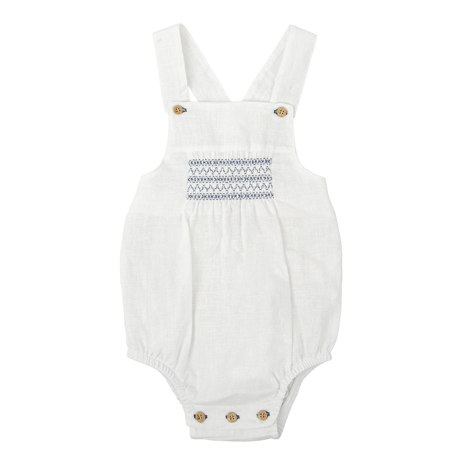 White Linen Romper