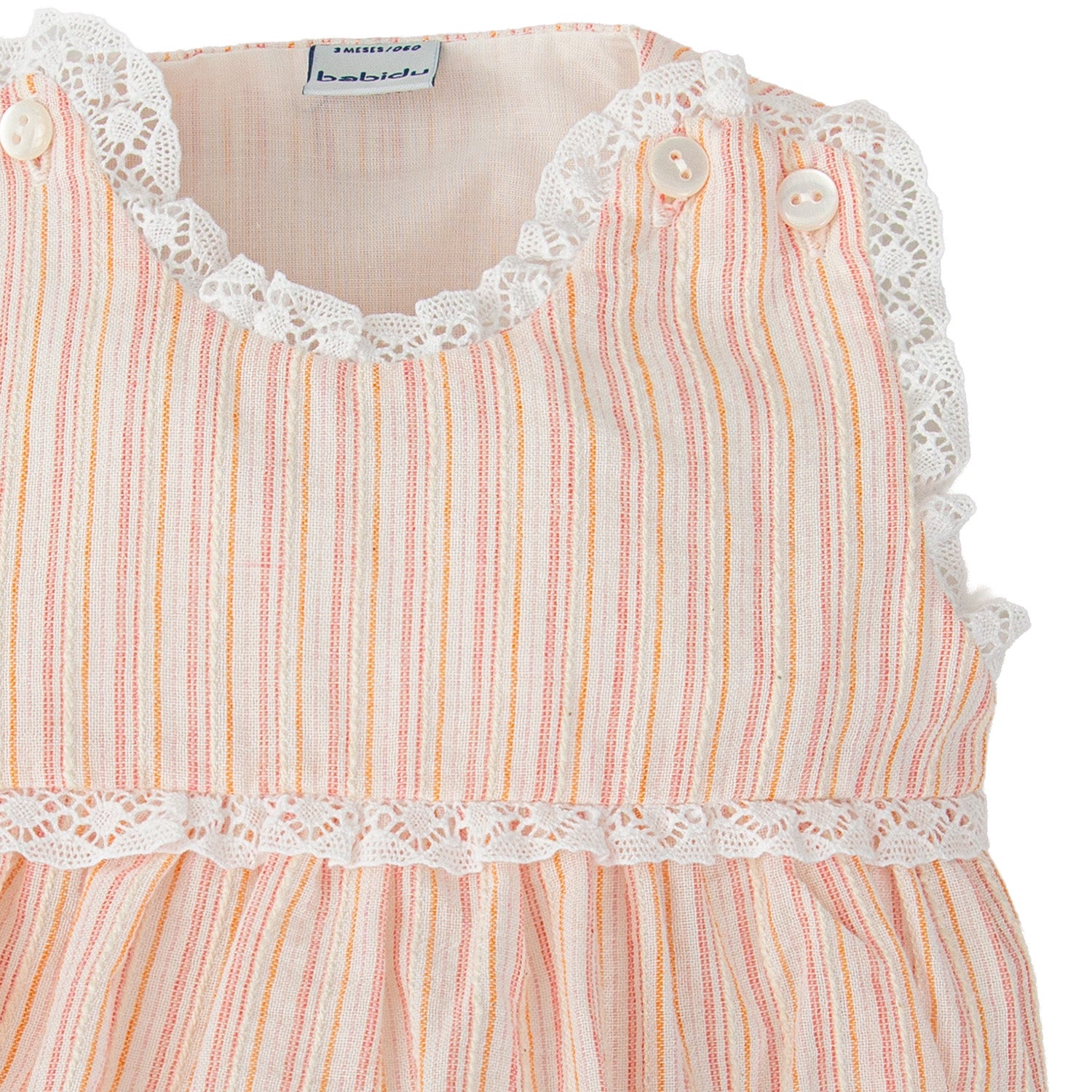 Pink & Orange Stripe Romper