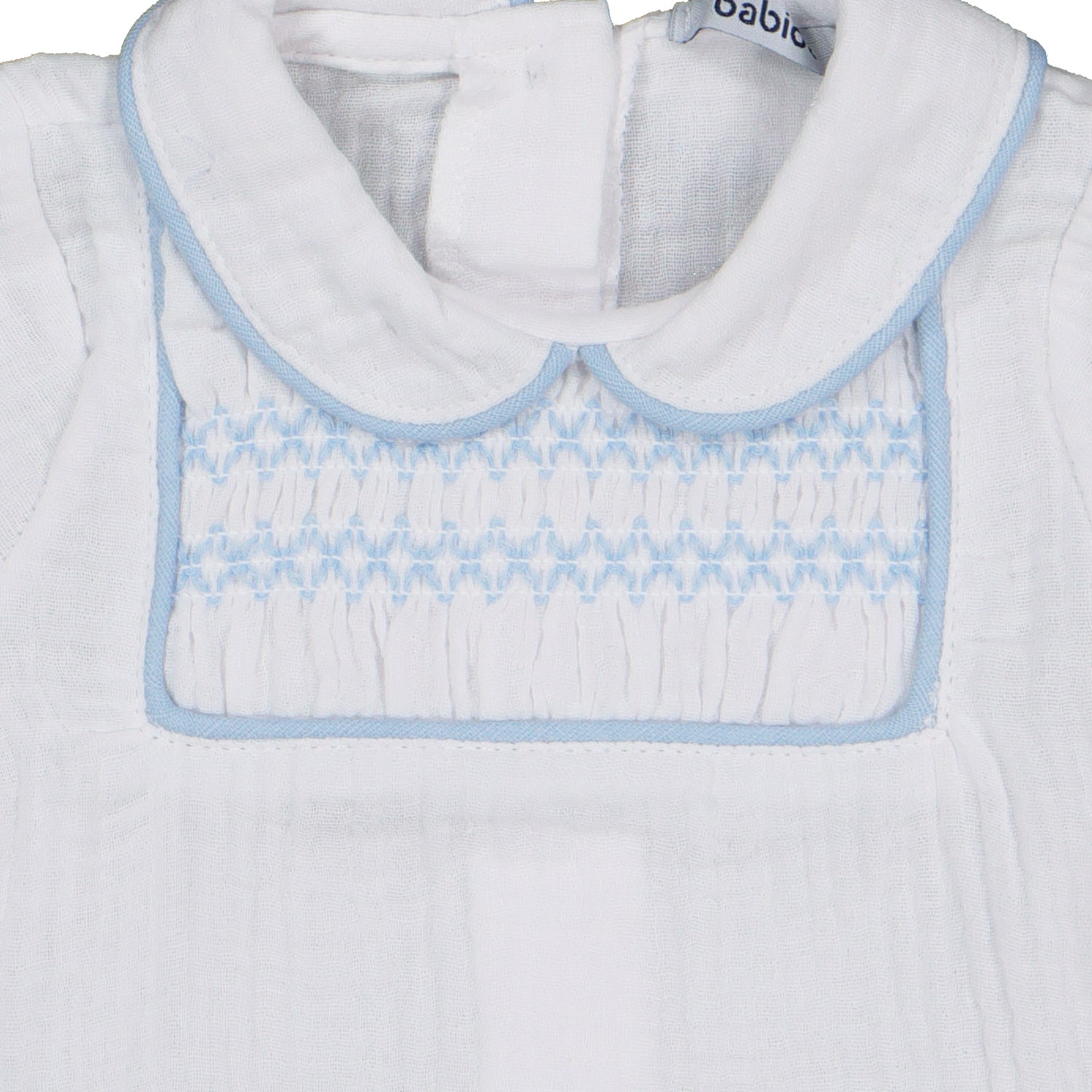 White Smocked Cheesecloth Set