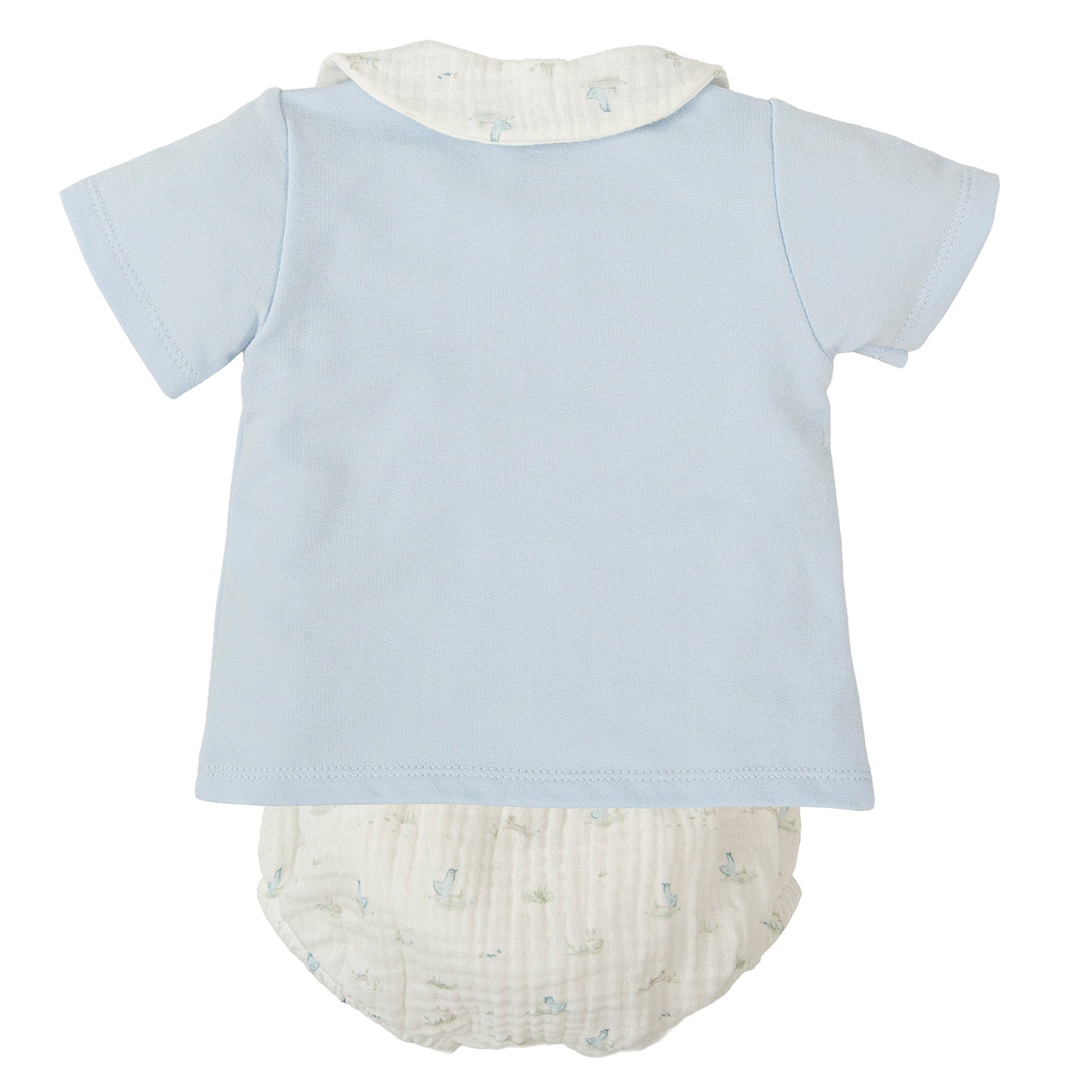 Blue Crepe Chick Outfit