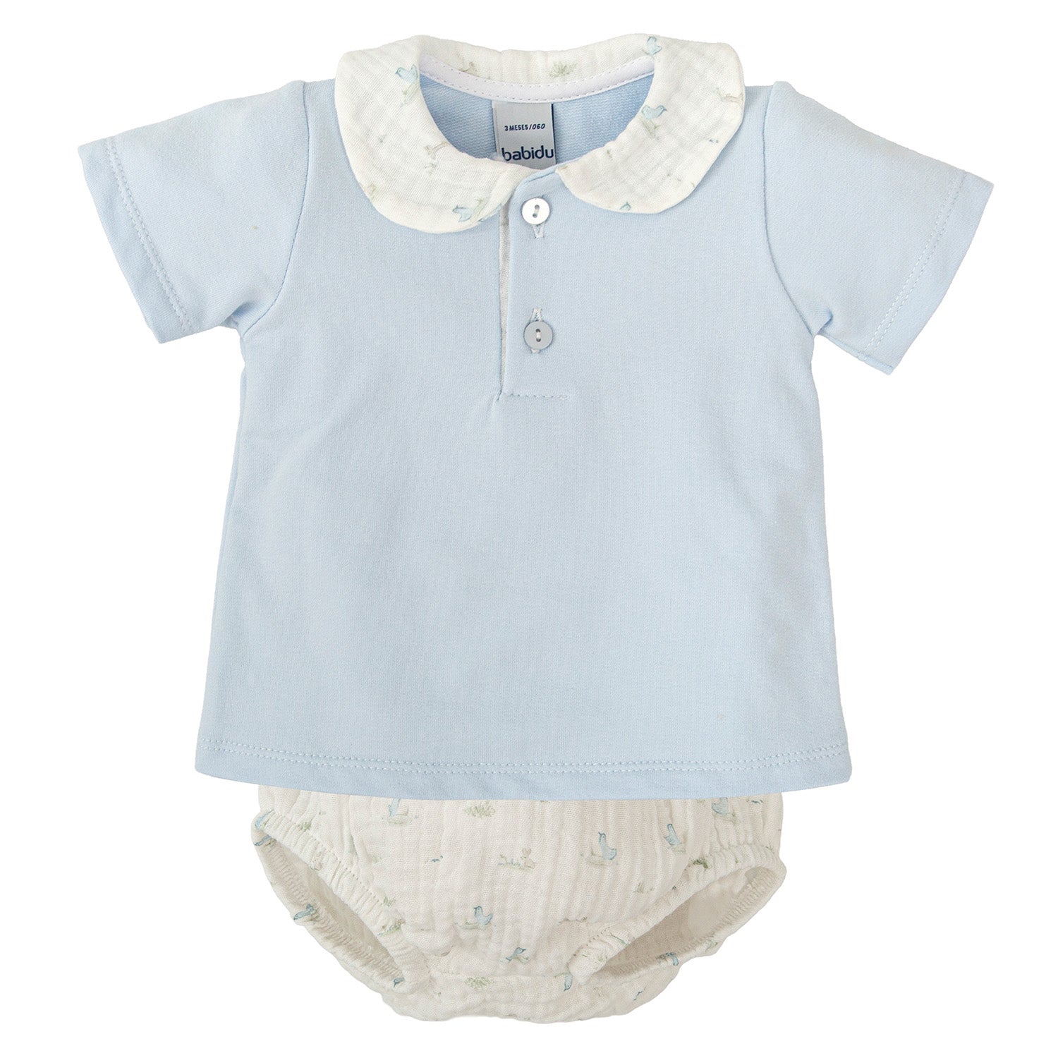 Blue Crepe Chick Outfit