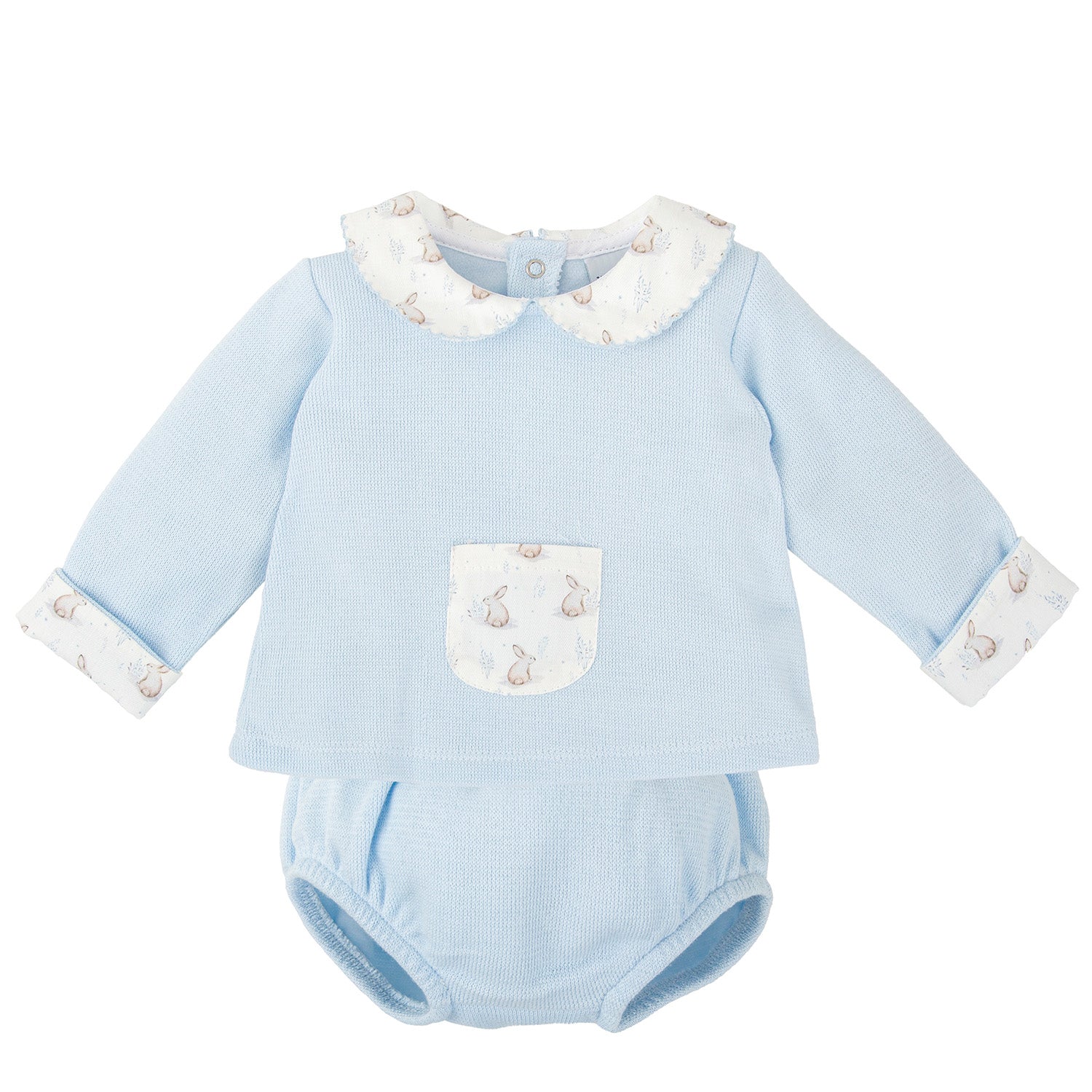 Blue Bunny Trim Jam Pant Set