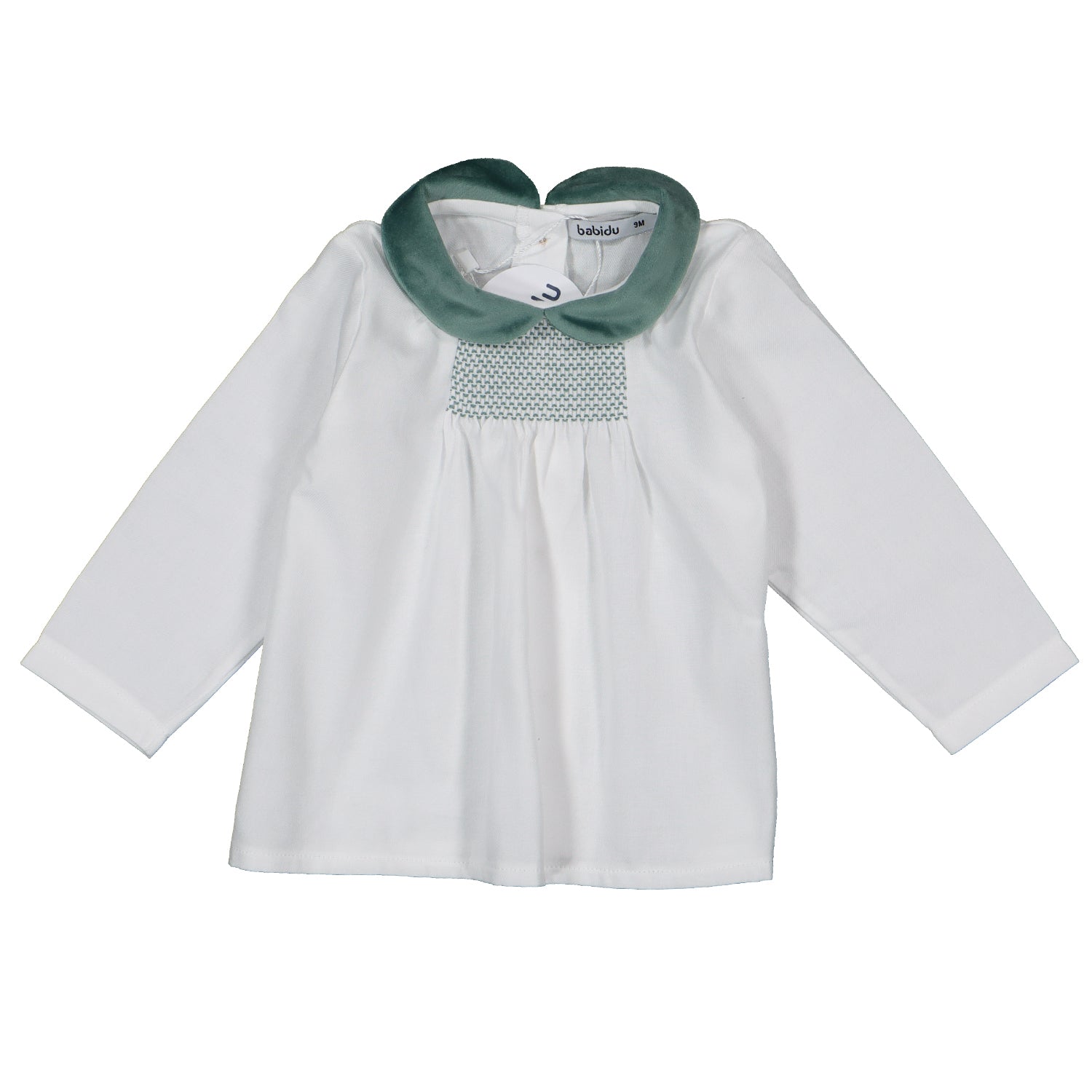 Green Velvet Dungaree & Shirt Set
