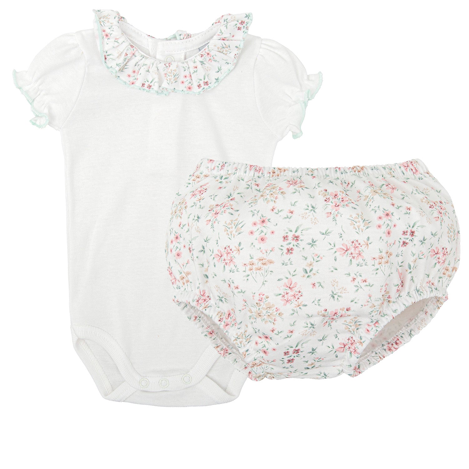 Pink Floral Body & Bloomers