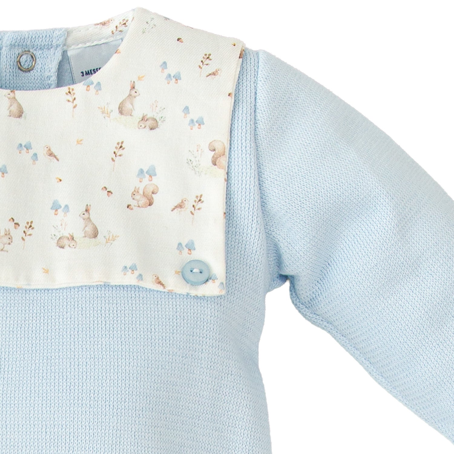 Blue Bunny Bib Print Set