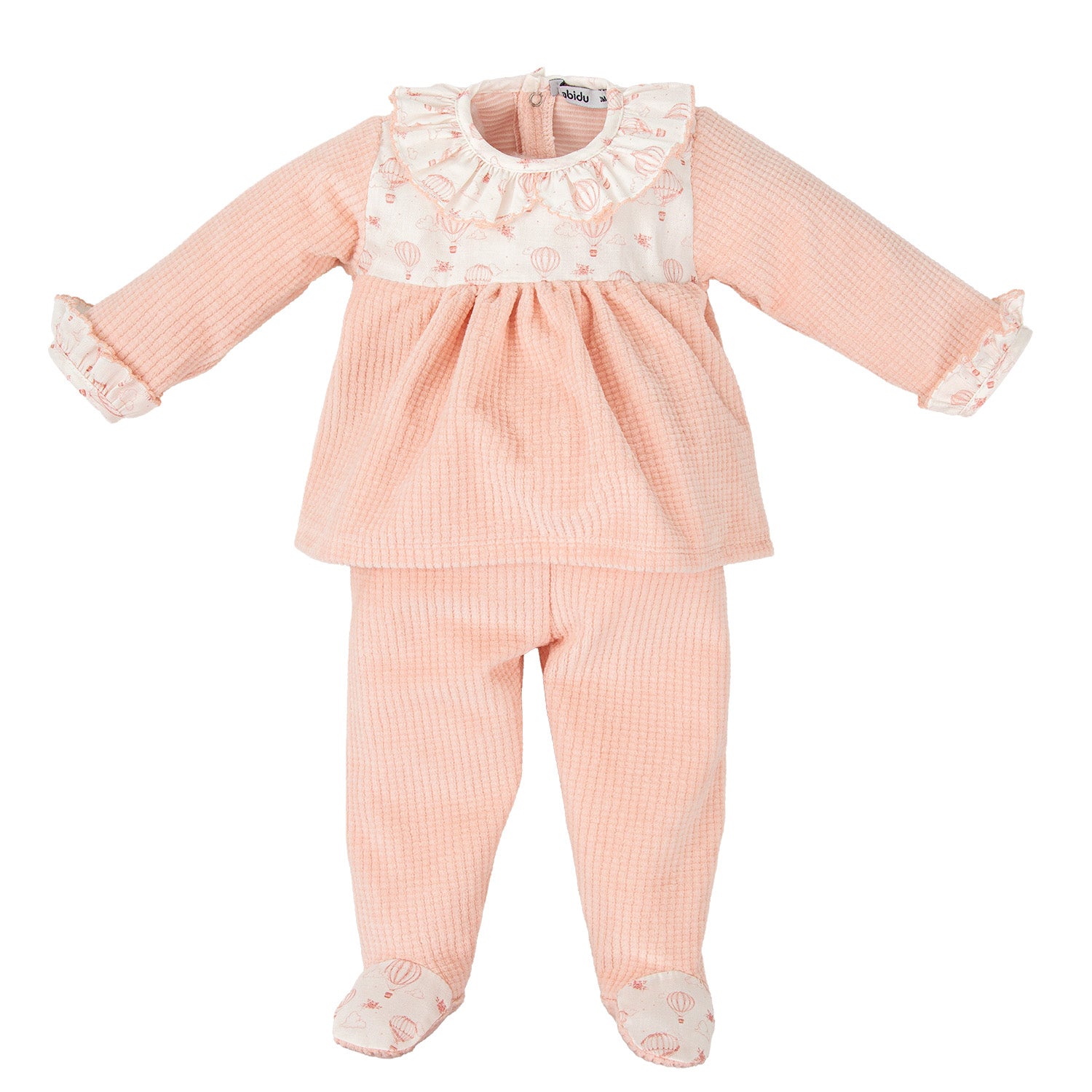Salmon Velour Hot Air Balloon Set