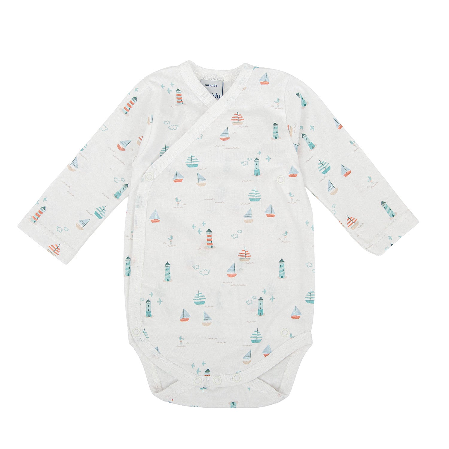 Nautical Print 5 Piece Blue Newborn Set