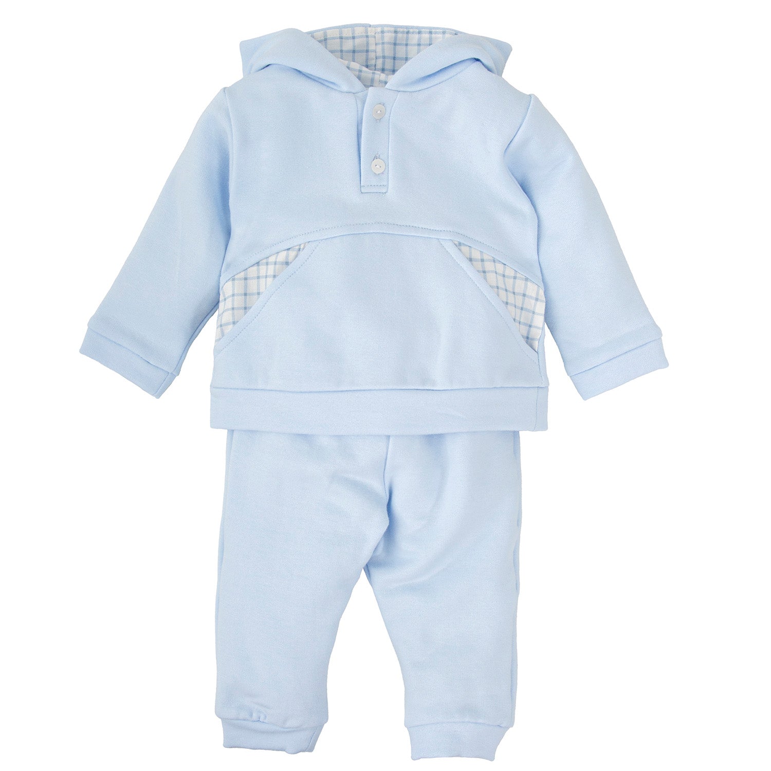 Blue Check Trim Tracksuit